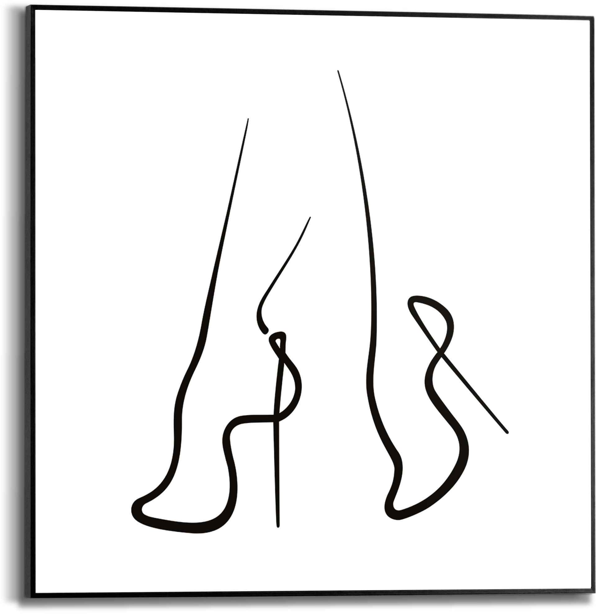 Reinders! Bild »Gerahmtes Bild High Heels Abstrakt - Zeichnung - Schuhe - Pumps«, Schuhe, (1 St.)