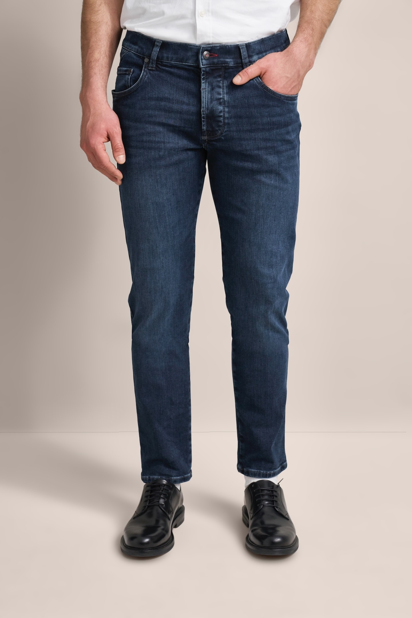 Bugatti, Herren, bugatti 5-Pocket-Jeans »Basic Essentials« Flexcity-Stretch, dunkelblau, 36, Länge 32, Baumwoll-Elasthan-Mix