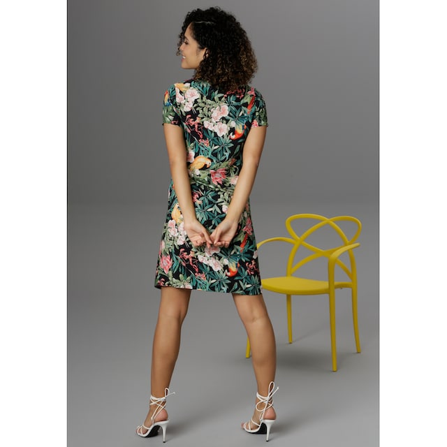 Aniston CASUAL Sommerkleid, Tropical-Print mit Papageien, Blumen und  Blättern online kaufen bei Jelmoli-Versand Schweiz