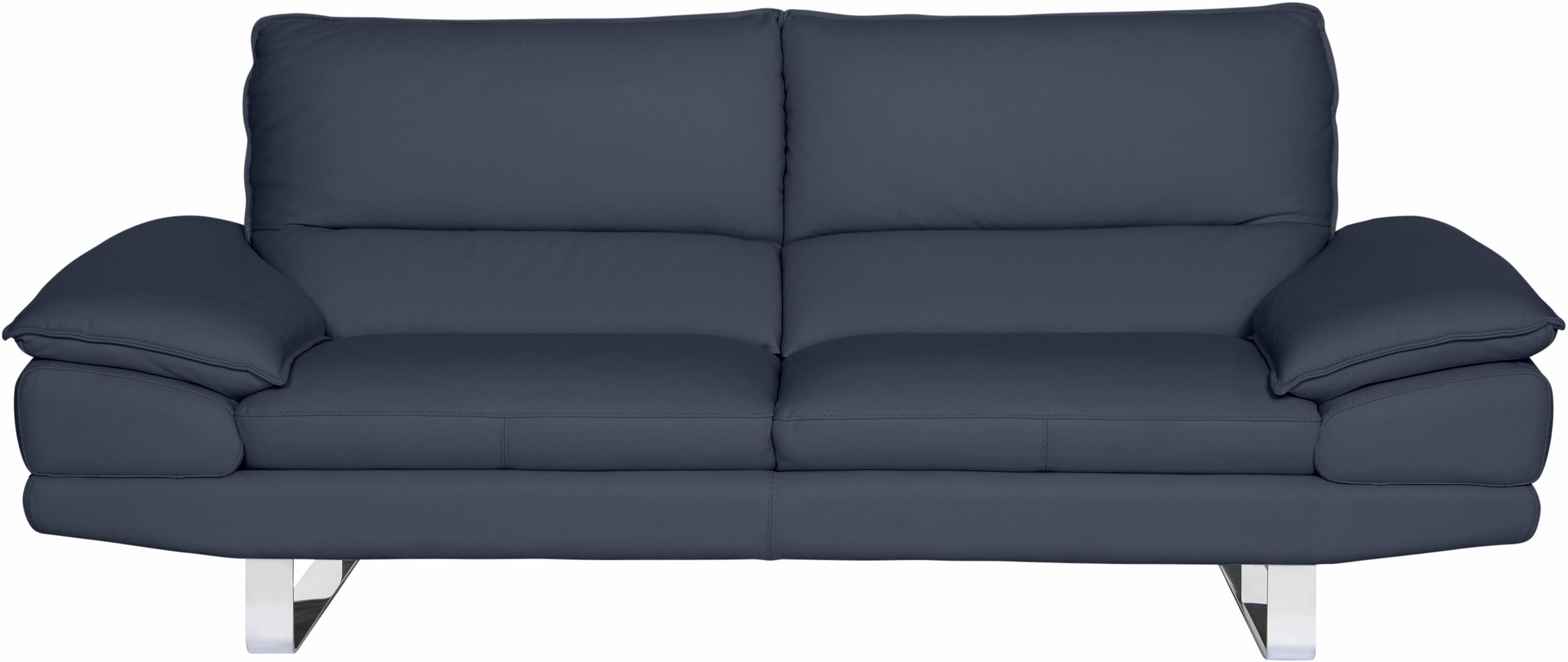 CALIA ITALIA 3-Sitzer »Dave, Sitzkomfort der Extraklasse, tolle Details«, Designsofa auf Kufenfuss, in zwei Lederqualitäten