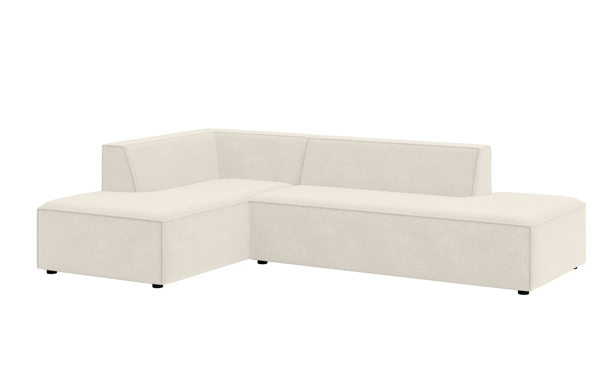 INOSIGN Ecksofa »Ecksofa Cavan mit Ottomane links oder rechts bestellbar«, L-Form mit Wellenunterfederung, Masse B/T/H: 270/180/72 cm