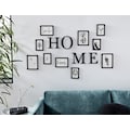 my home Bilderrahmen, (Set, 14 St.), Fotorahmen,-schwarz-mit Schriftzug-Bildformat 10x15 cm, 13x18 cm und 15x20 cm-Collage-Set