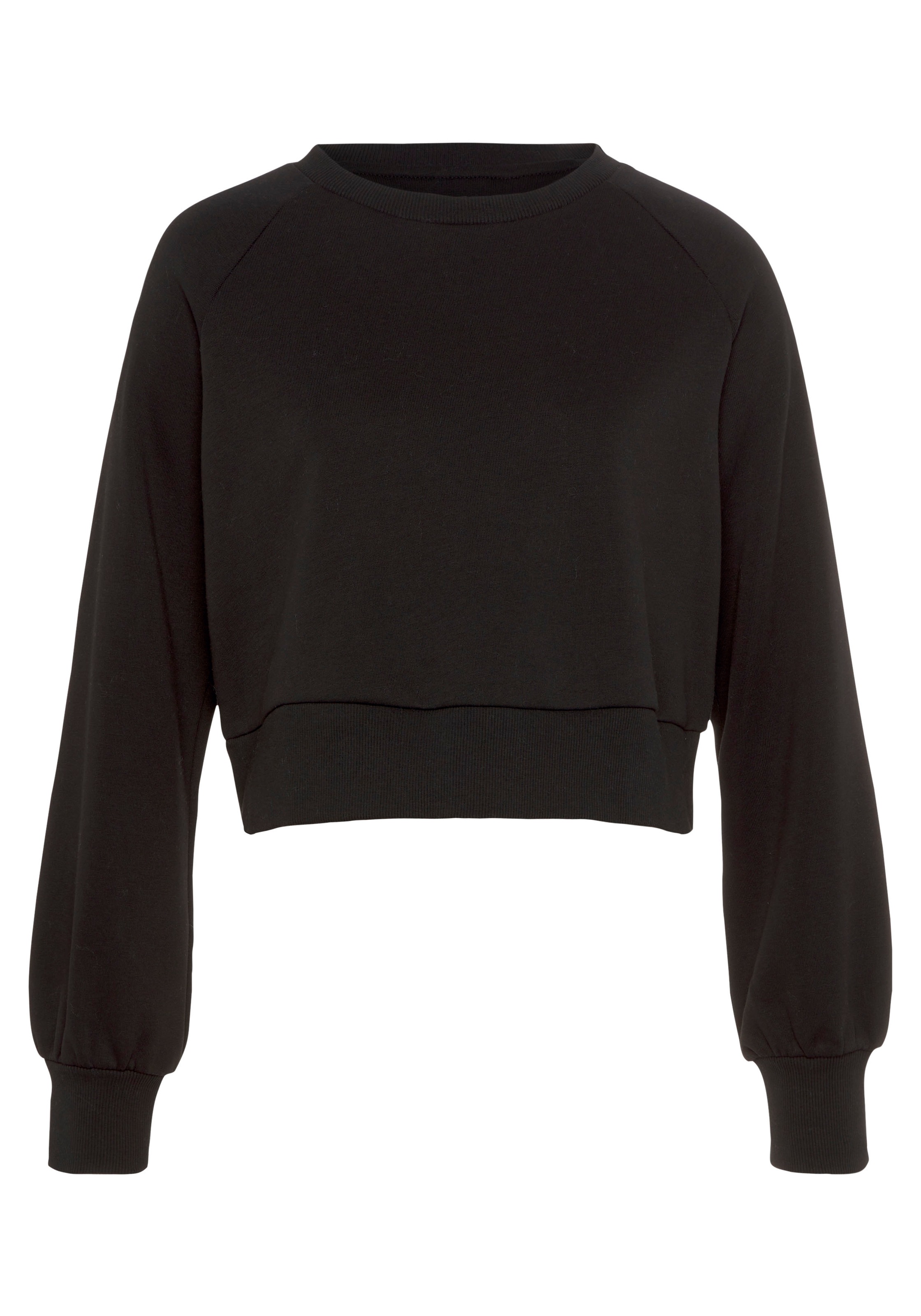 LSCN by LASCANA Sweatshirt, mit Ziernähten, Loungeanzug