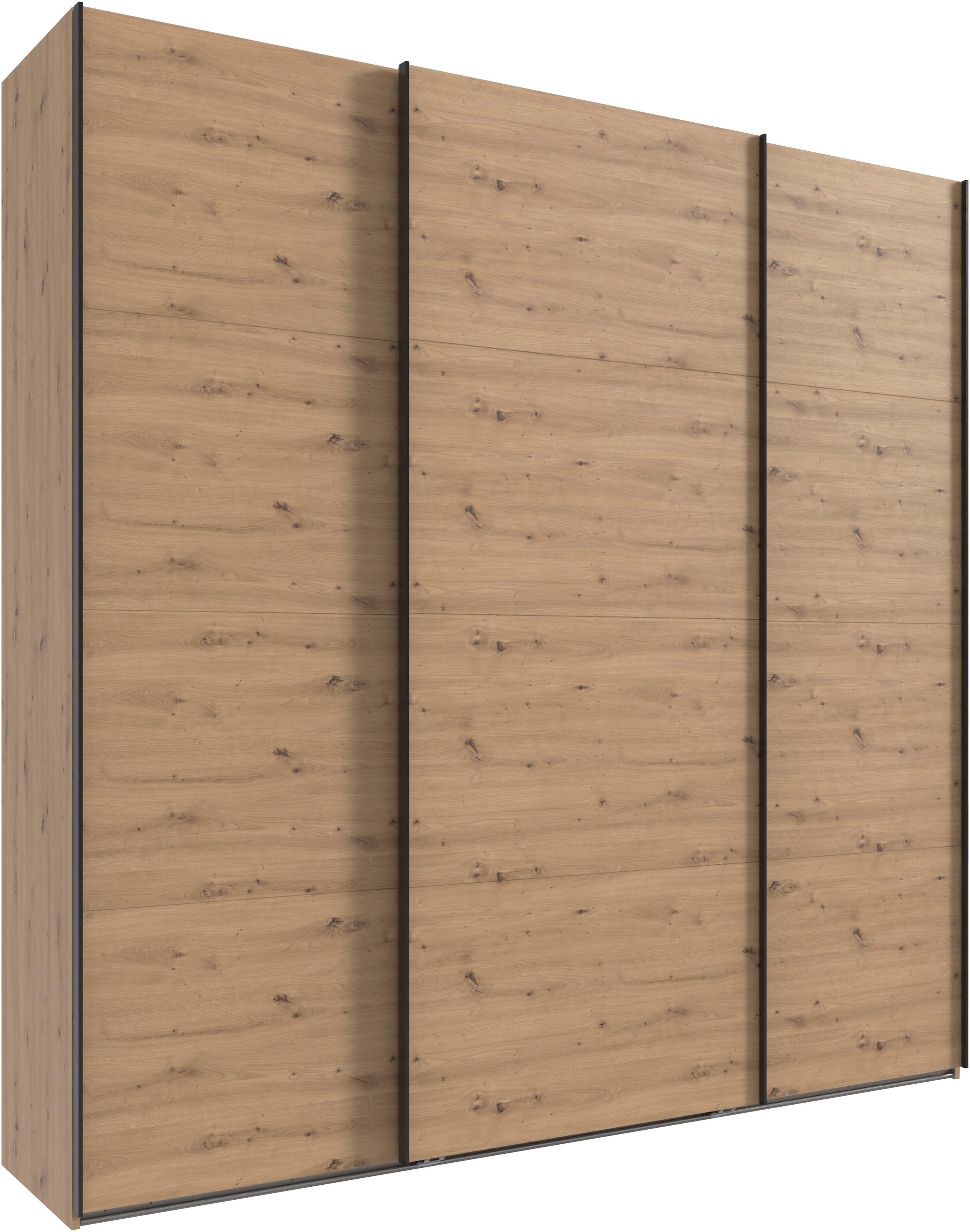 Wimex Kleiderschrank "Mugano, Made in Germany, Lieferung bis in Deine Etage und Stellort" wähle Deine Ausstattung: Basic oder Premium, 3 Schwebetüren, grosse Grössen, mit oder ohne Spiegel, Metallgriffe