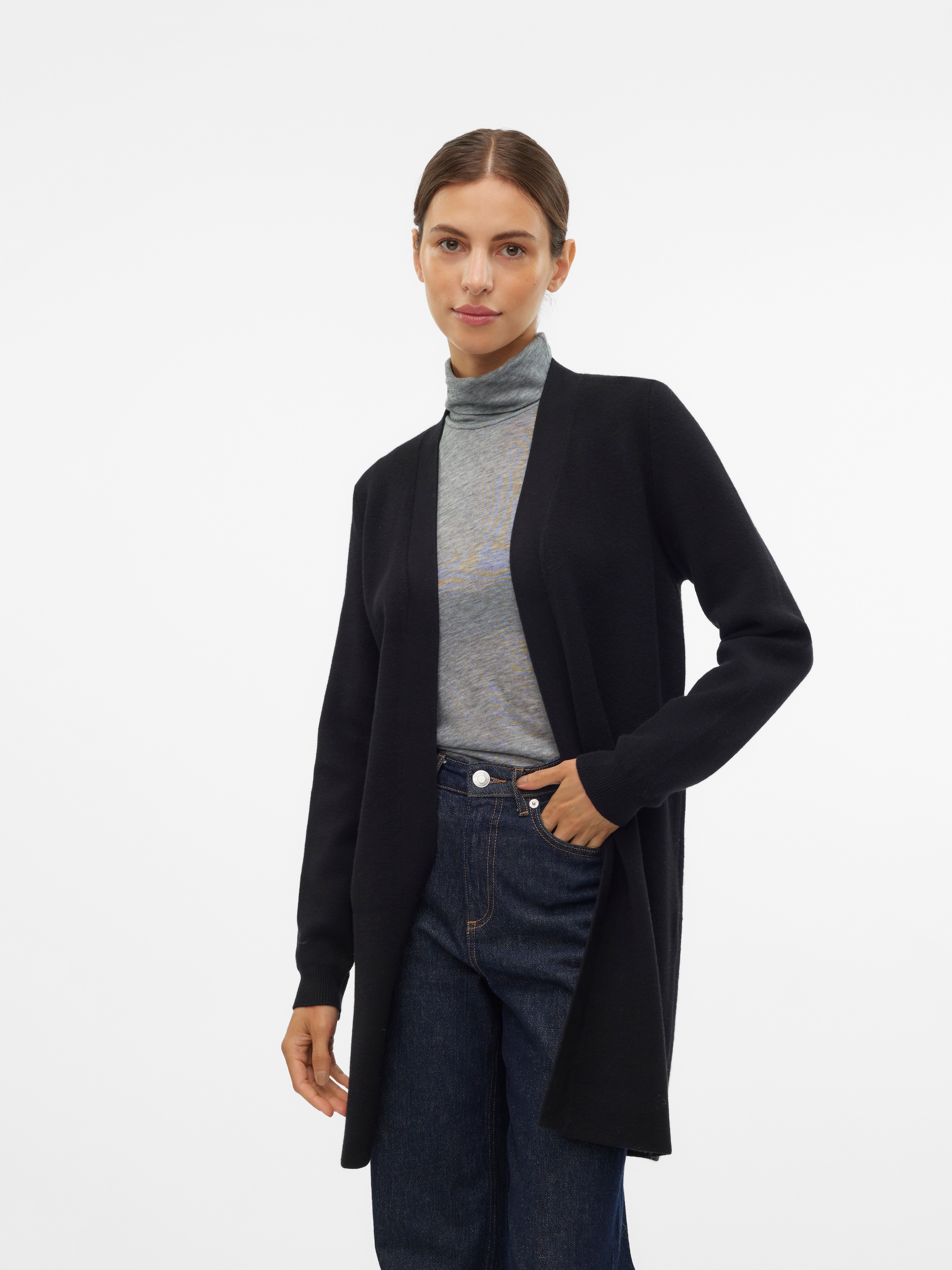 Vero Moda Strickjacke »VMNANCY LS OPEN CARDIGAN BOO«