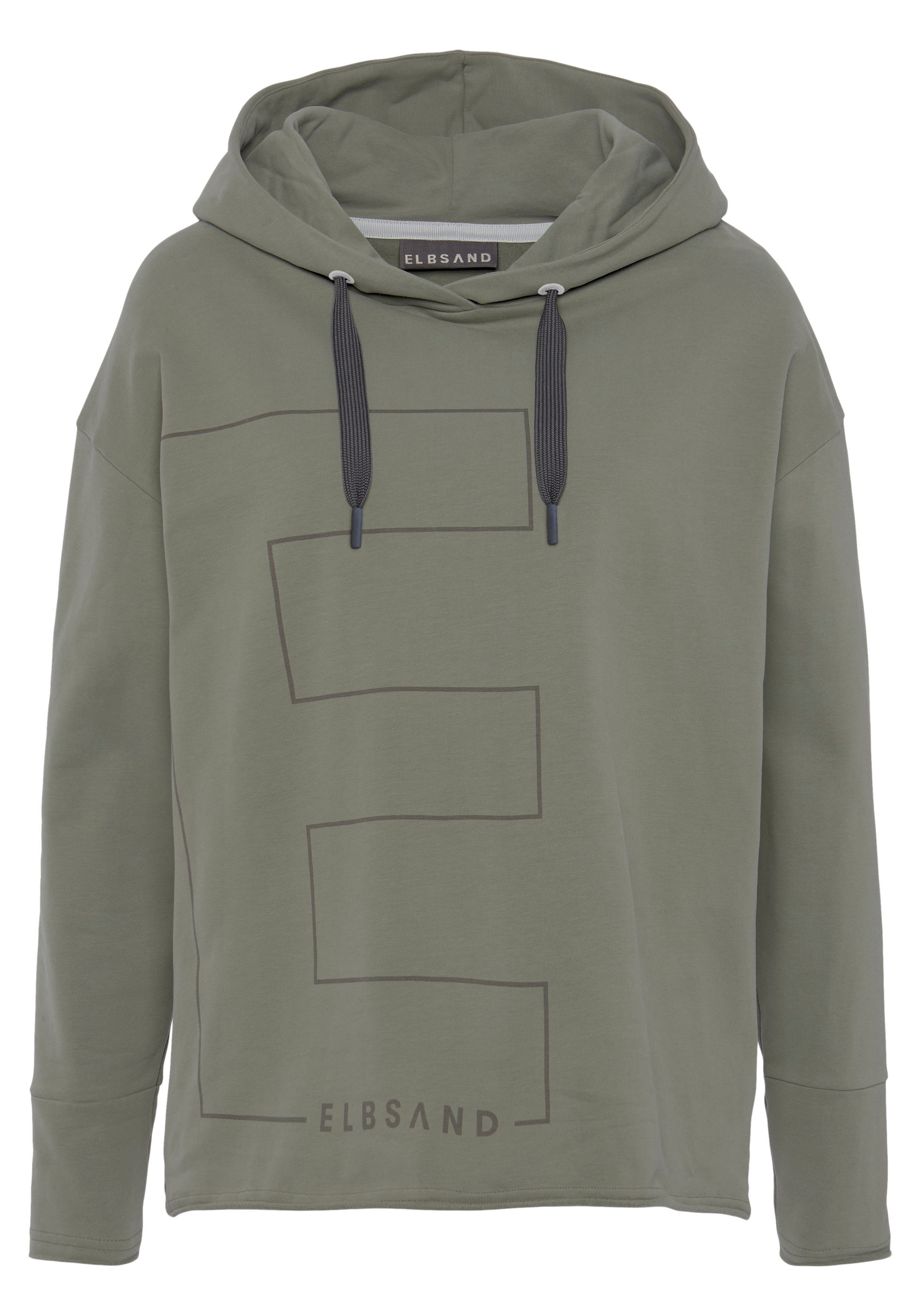 Elbsand Kapuzensweatshirt »Dea«, Hoodie mit Logodruck vorne