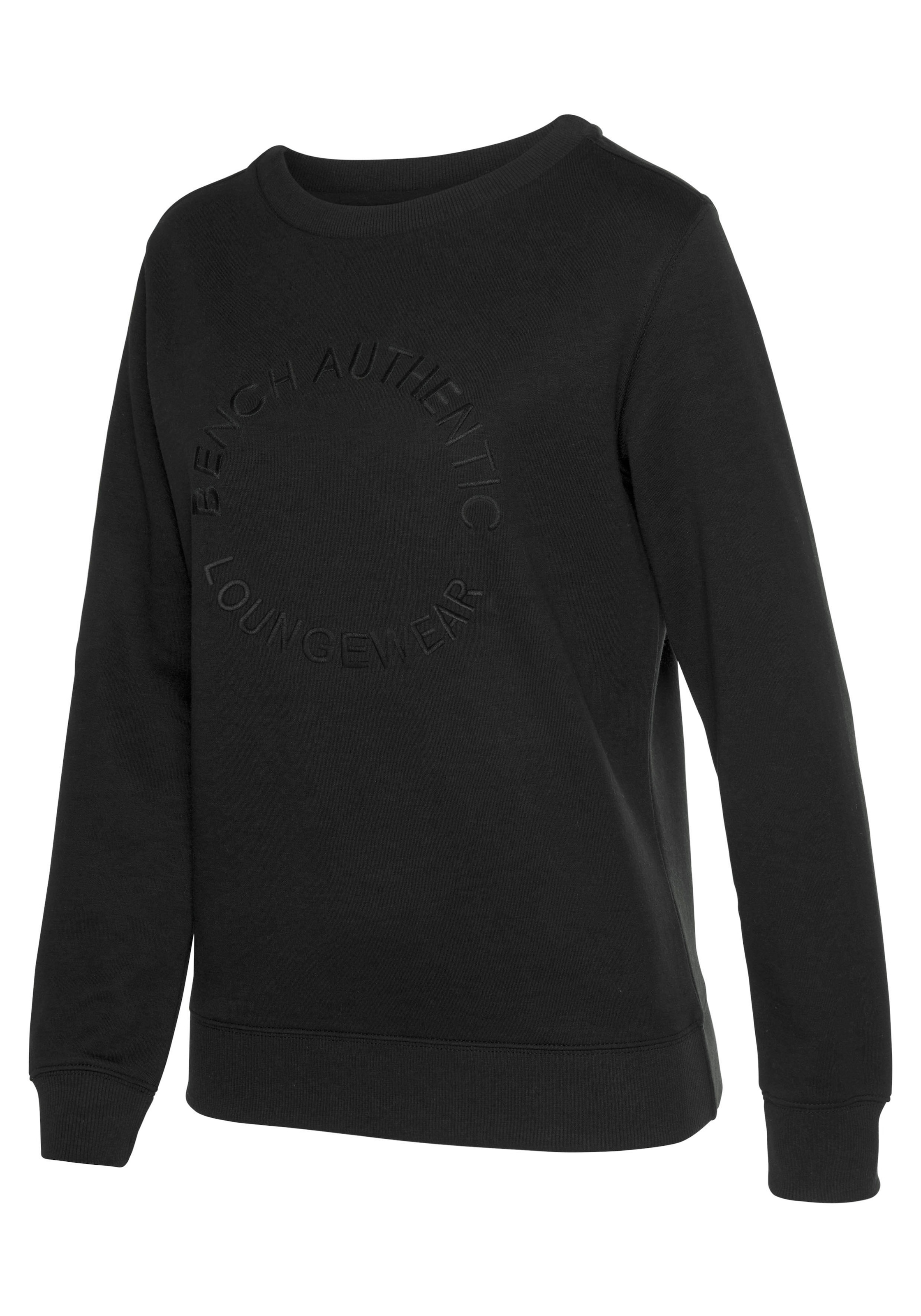 Bench. Loungewear Sweatshirt »mit Logostickerei«, mit runder Logostickerei, Loungeanzug