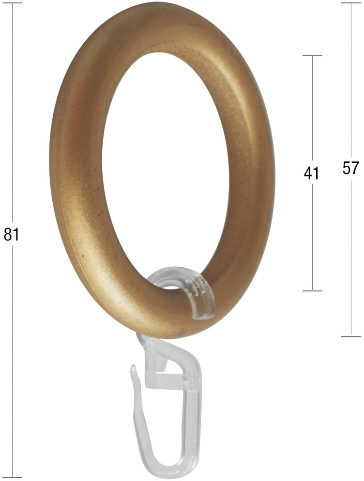 GARESA Gardinenring »Kunststoffring | einfache Durchmesser Jelmoli-Versand (20 St.), bis Haken«, 28mm, bestellen Montage mit online für