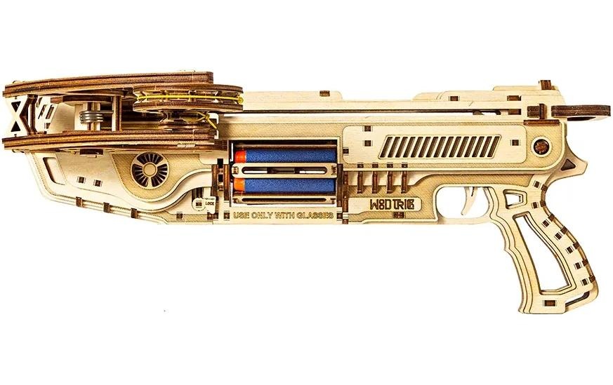 Spielbausteine »WoodTrick Bullet Boltcaster«, (411 St.)