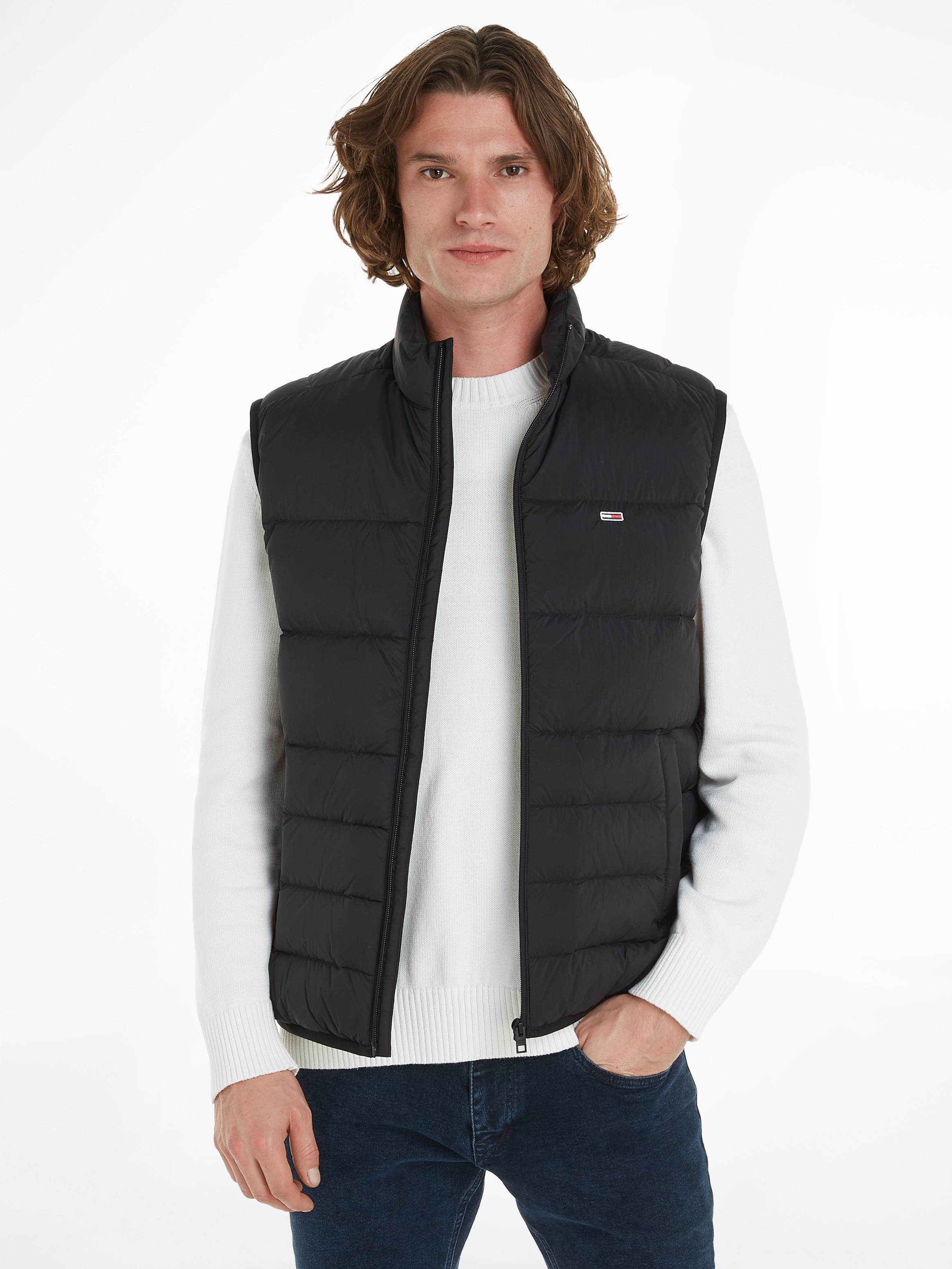 Tommy Jeans Steppweste »TJM LIGHT DOWN VEST«, mit Logostickerei