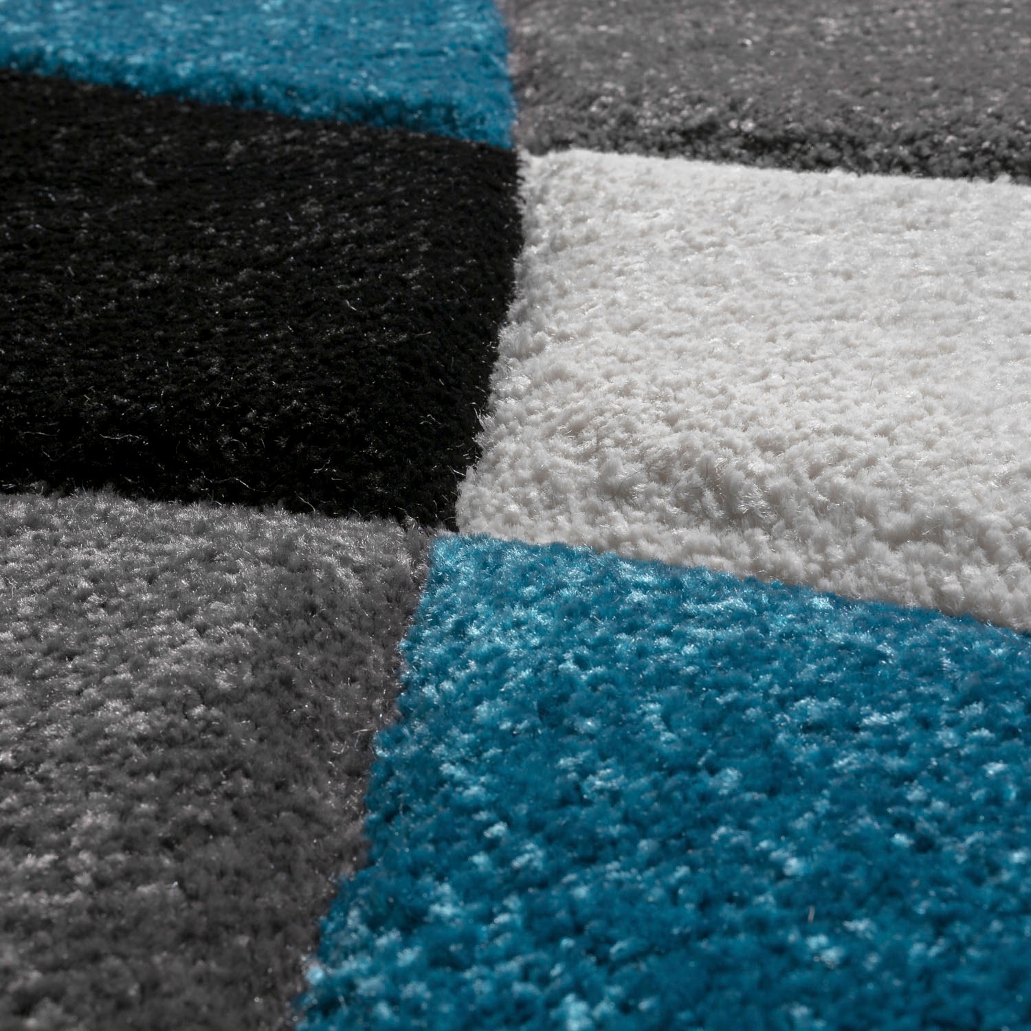 Paco Home Teppich »Diamond 664«, rechteckig, 18 mm Höhe, 3D-Design, Kurzflor, 3D-Design, modernes geometrisches Muster