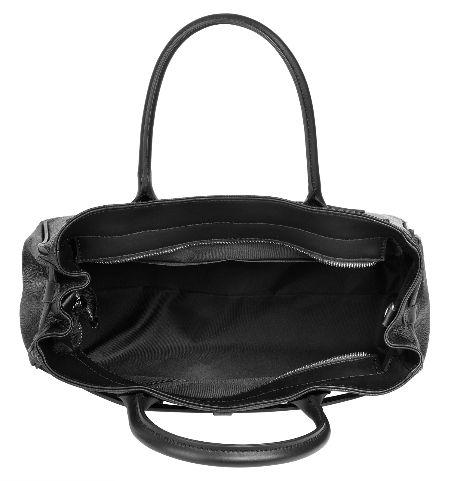 Cluty Henkeltasche, echt Leder, Made in Italy