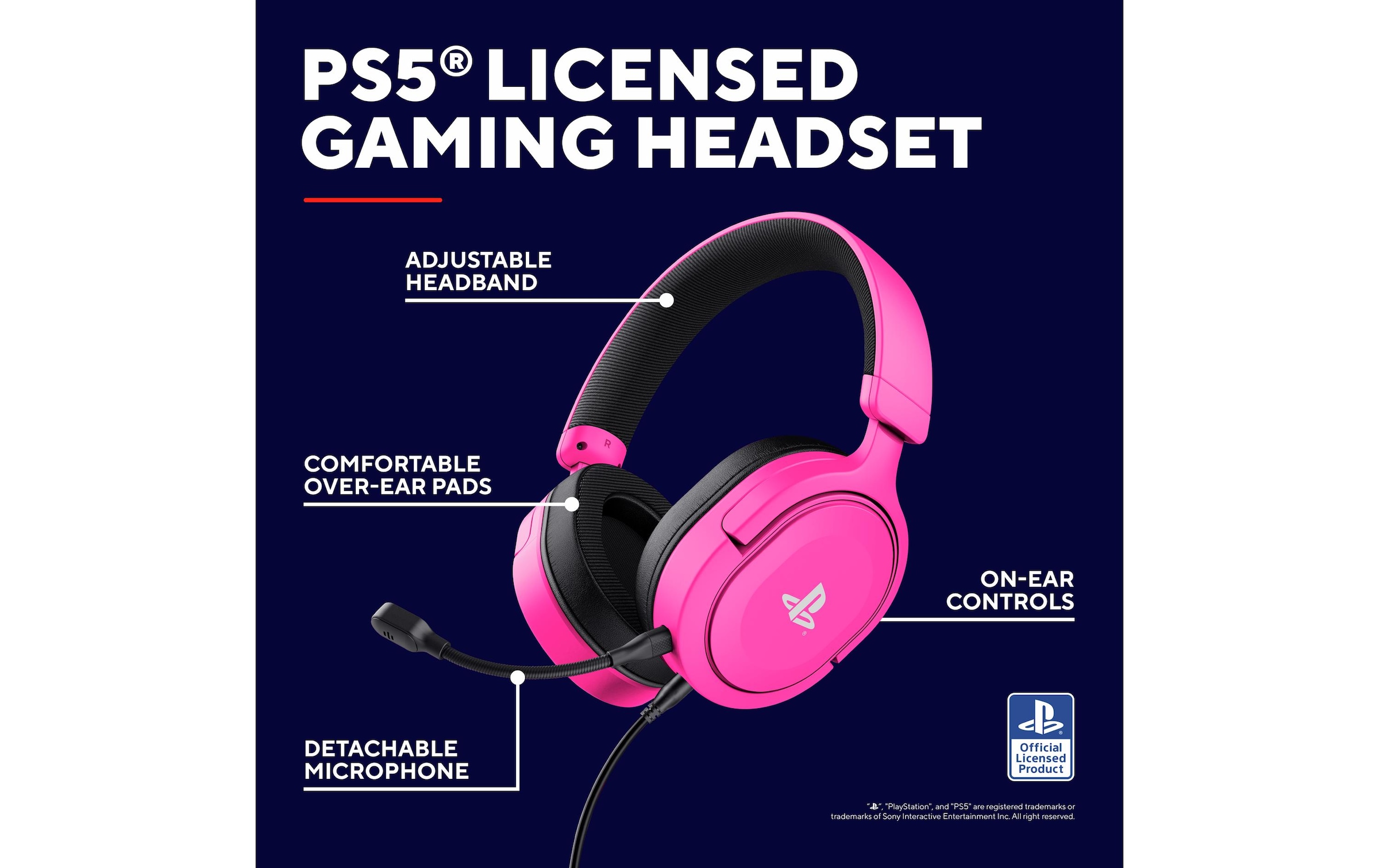 Trust PC-Headset »GXT498P Forta Pink/Schwarz«