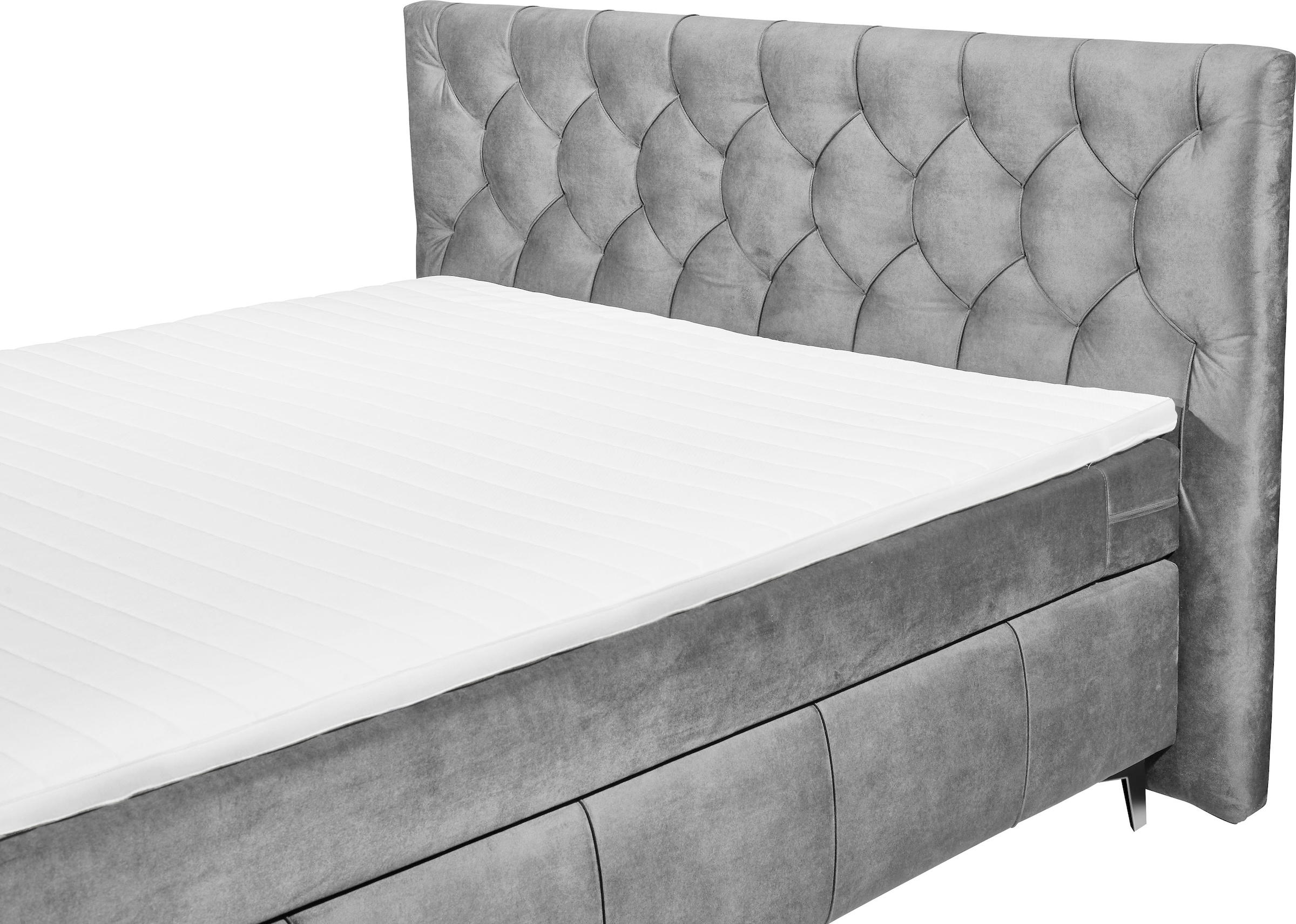 ED EXCITING DESIGN Boxspringbett »Pembroke«, inkl. Topper