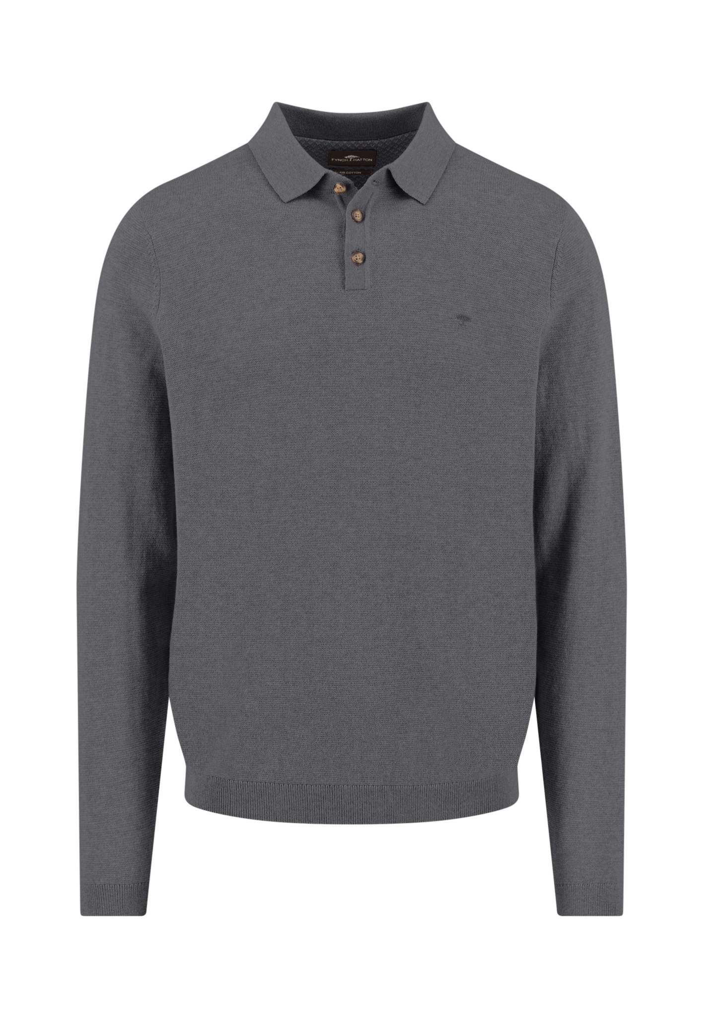 FYNCH-HATTON Strickpullover mit Logo Stickerei