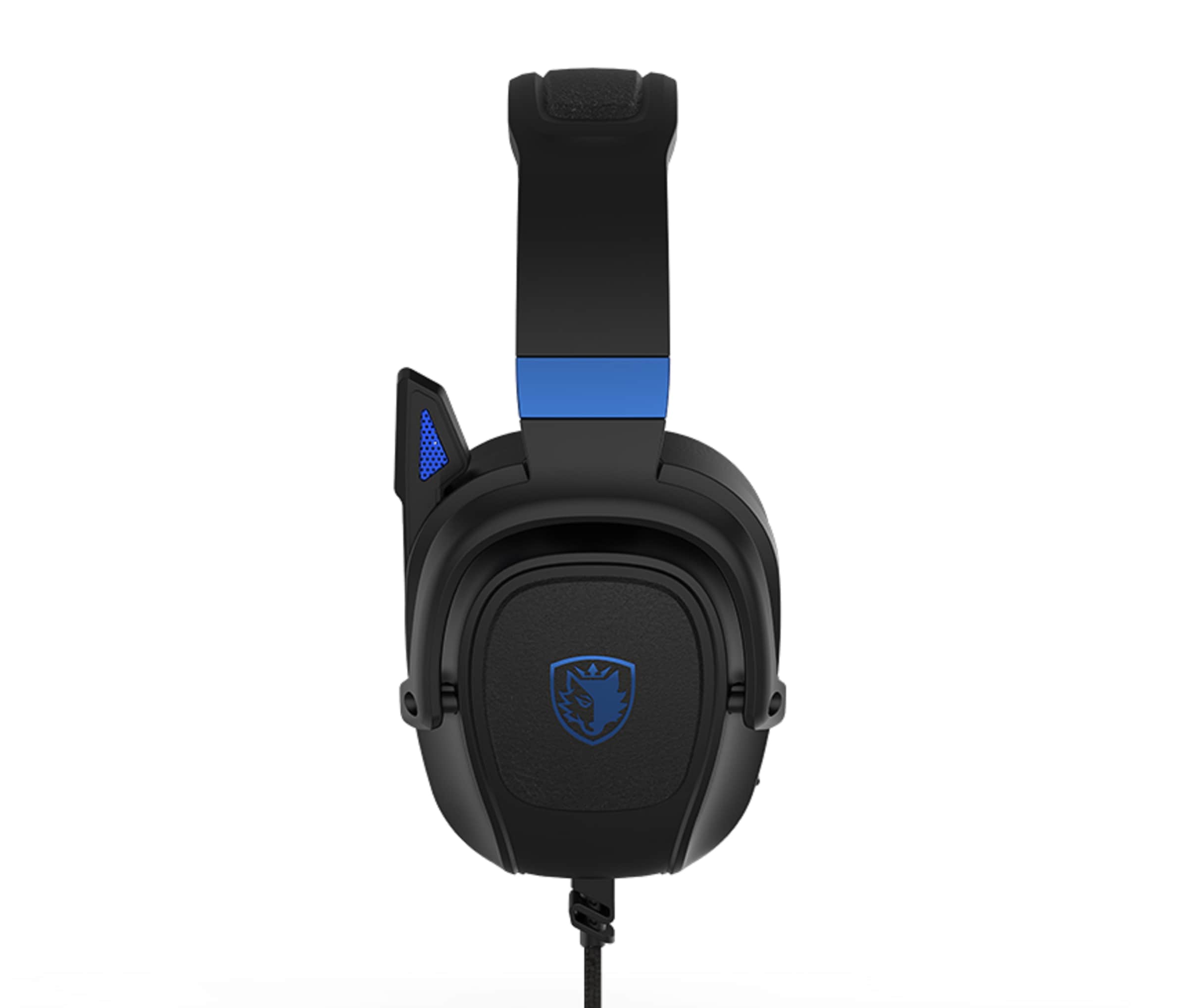 Sades Gaming-Headset »Zpower SA-732 Gaming Headset, schwarz/blau, USB, kabelgebunden«, Stereo, Over Ear, PC, PST, XBox, Nintendo Switch, VR, Phone