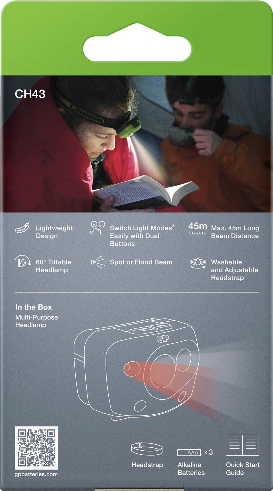 GP Batteries Stirnlampe »CH43«, (1 St.)