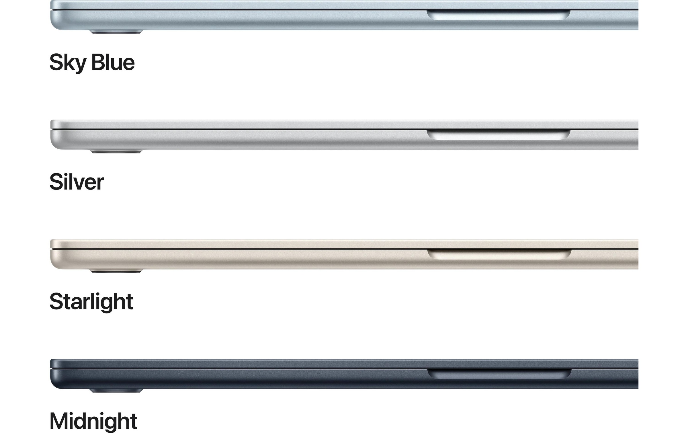 Apple Notebook »Air 15 2025 M4 10C GPU / 16 GB / 256 GB Sky Blue«