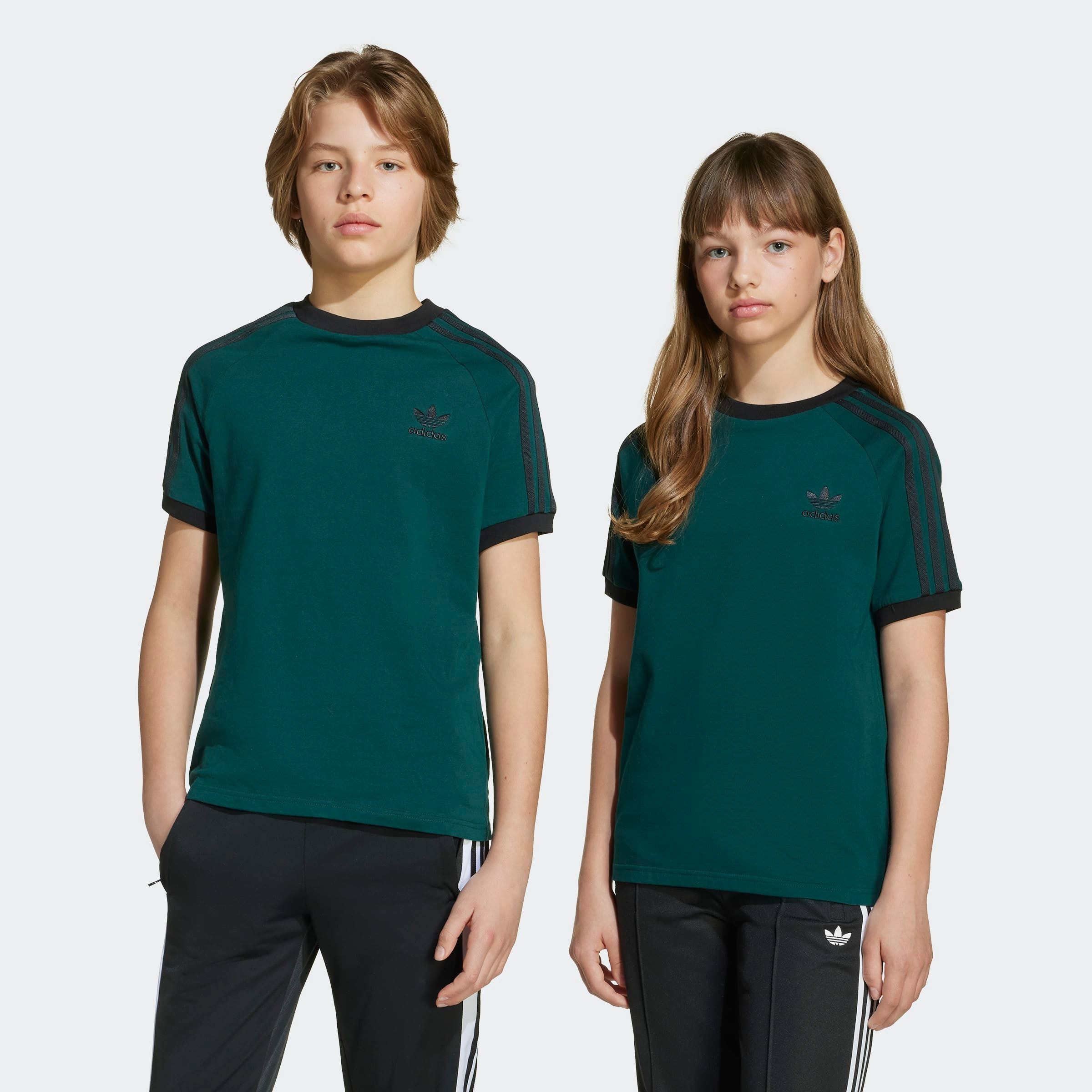 adidas Originals T-Shirt »3 STRIPE TEE« sportlicher Stil, mit kurzen Ärmeln, für Kinder, aus Baumwolle