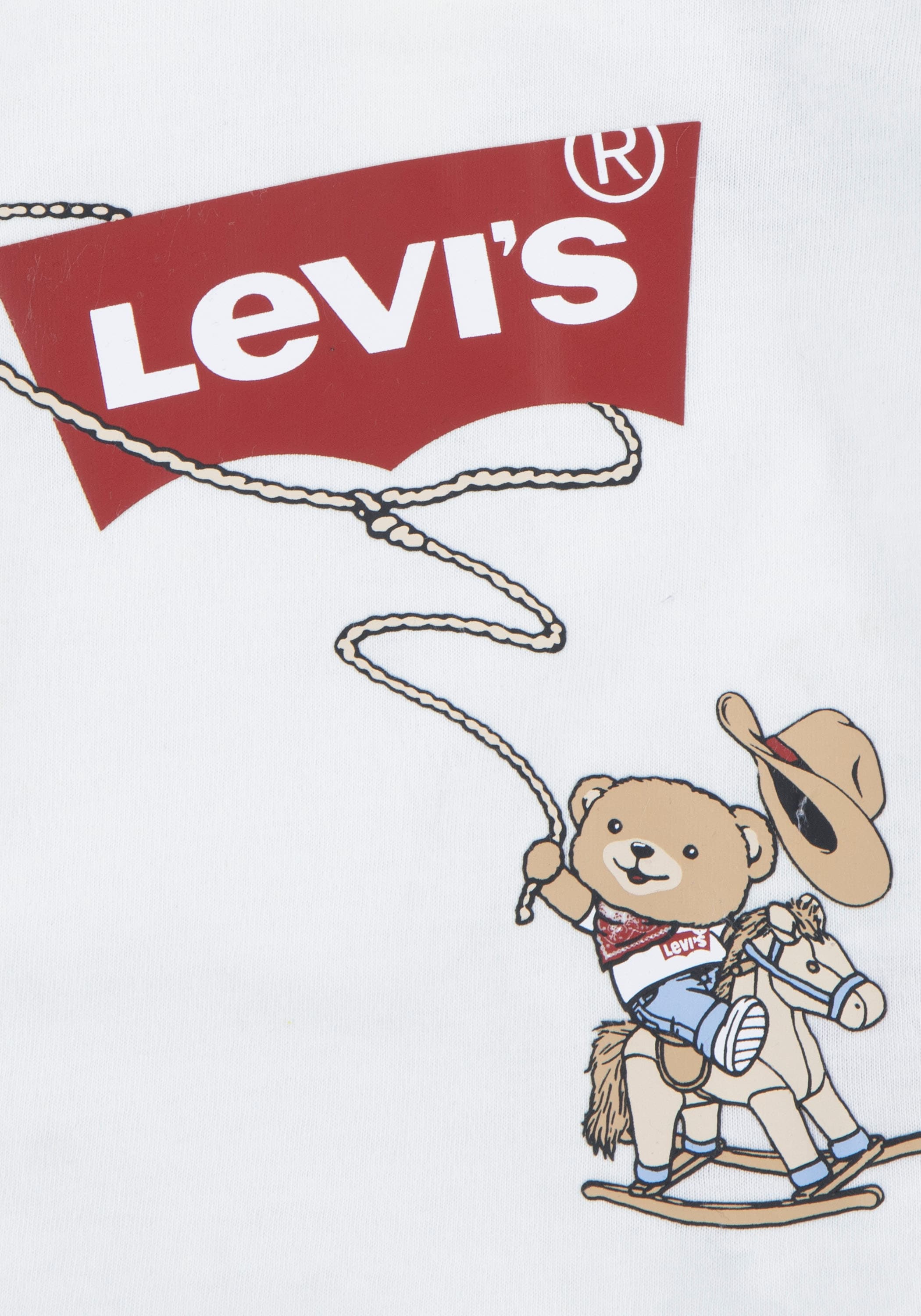 Levi's® Kids Langarmshirt »LVB COWBOY LEVI BATWING TEE«, mit verspieltem Frontprint