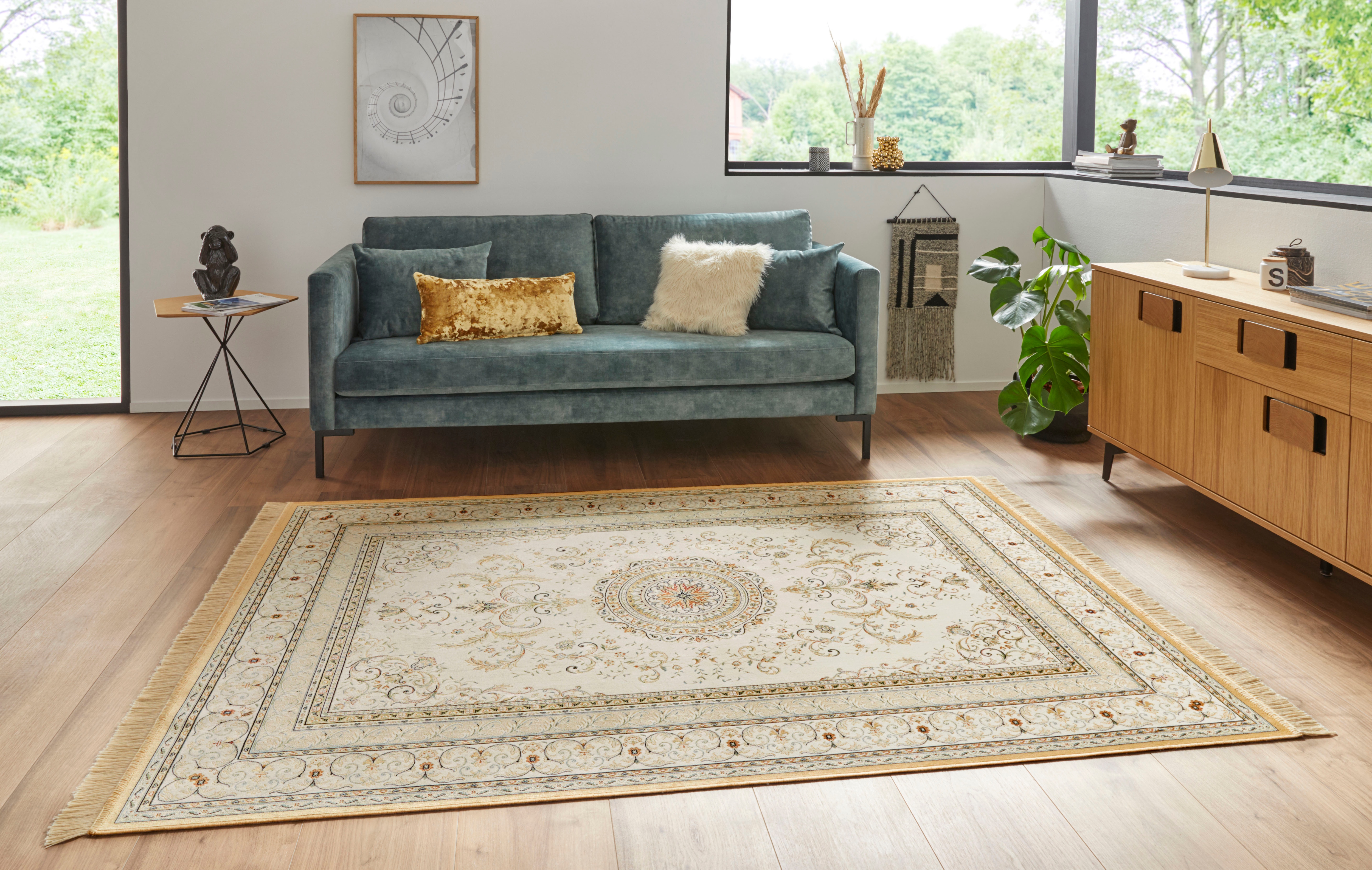 HANSE Home Teppich »Antik Negar« rechteckig 5 mm Höhe Orientalisch mit Fransen, Orient, Wohnzimmer, Schlafzimmer, Esszimmer