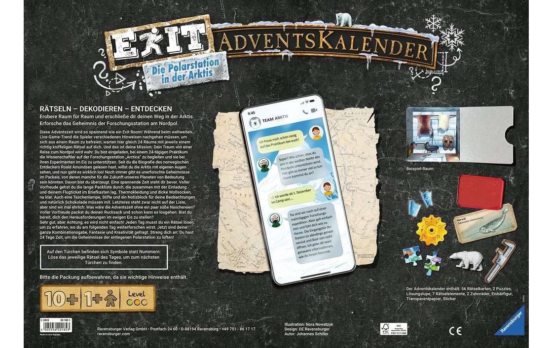 Ravensburger Adventskalender »Adventskalender 2023 -DE-«, ab 10 Jahren