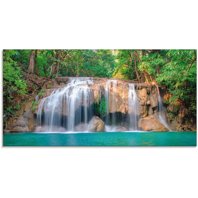 Artland Glasbild »Wasserfall im Wald National Park«, Gewässer, (1 St.), in  verschiedenen Grössen online bestellen | Jelmoli-Versand