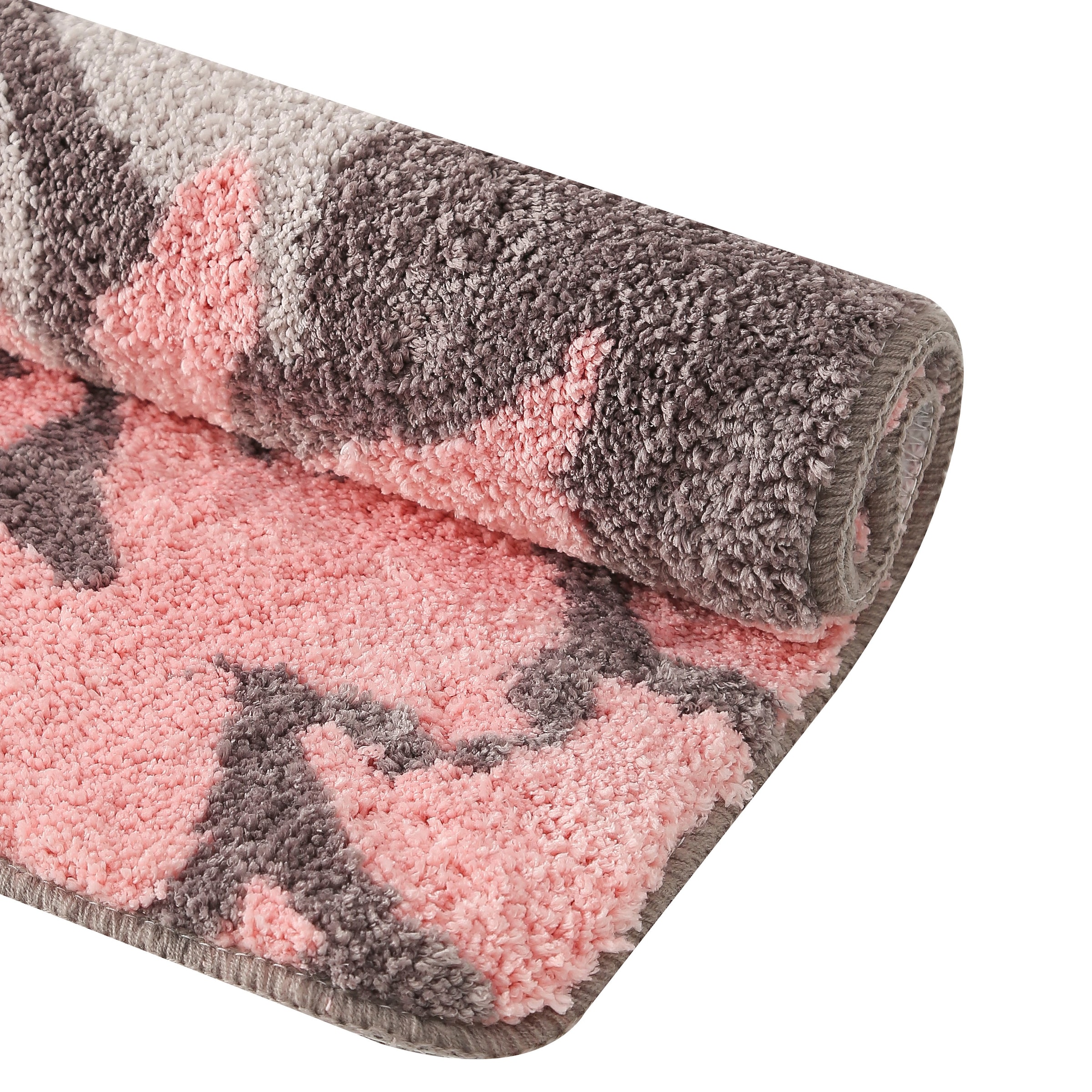 Badematte »Susan«, fussbodenheizungsgeeignet-strapazierfähig, Blumen-Muster, Badteppich, Badematten auch als 3 teiliges Set & rund