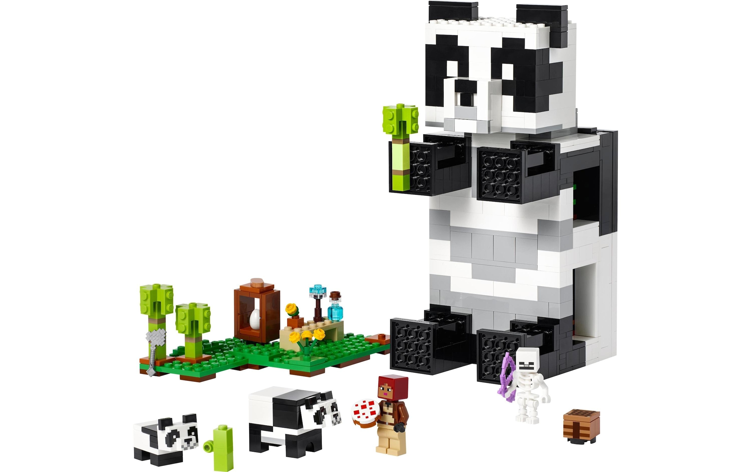 LEGO® Konstruktionsspielsteine »Das Pandahaus«, (553 St.)