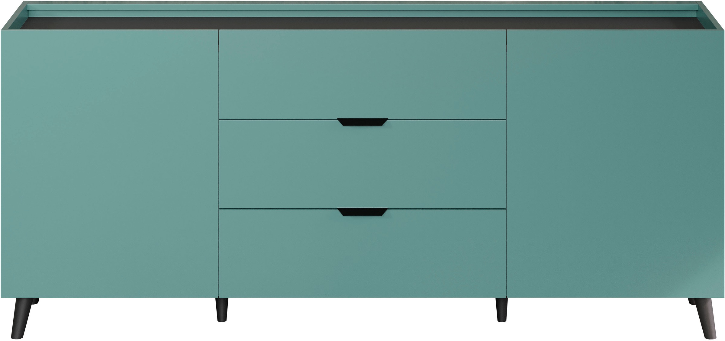 andas Sideboard »Mikkeline«, (1 St.), matt, B / H: ca. 181 / 60 cm,  TV-Schrank, blau, türkis online shoppen | Jelmoli-Versand