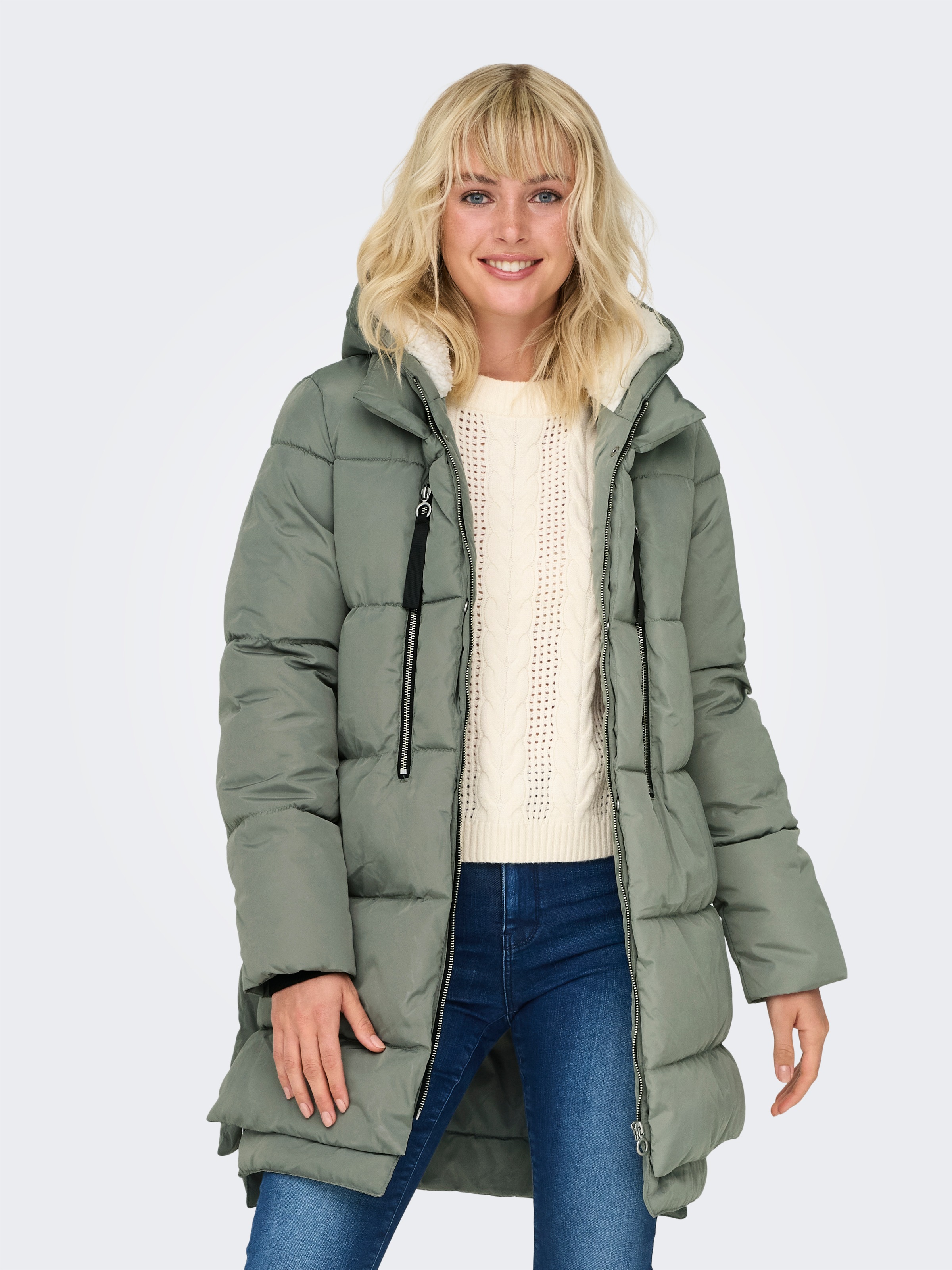 ONLY Steppmantel »ONLNEWNORA LONG PUFFER COAT LIFE CC OTW«