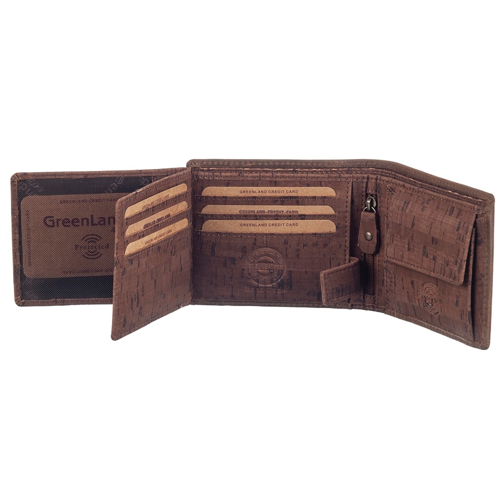 GreenLand Nature Geldbörse »NATURE leather-cork«