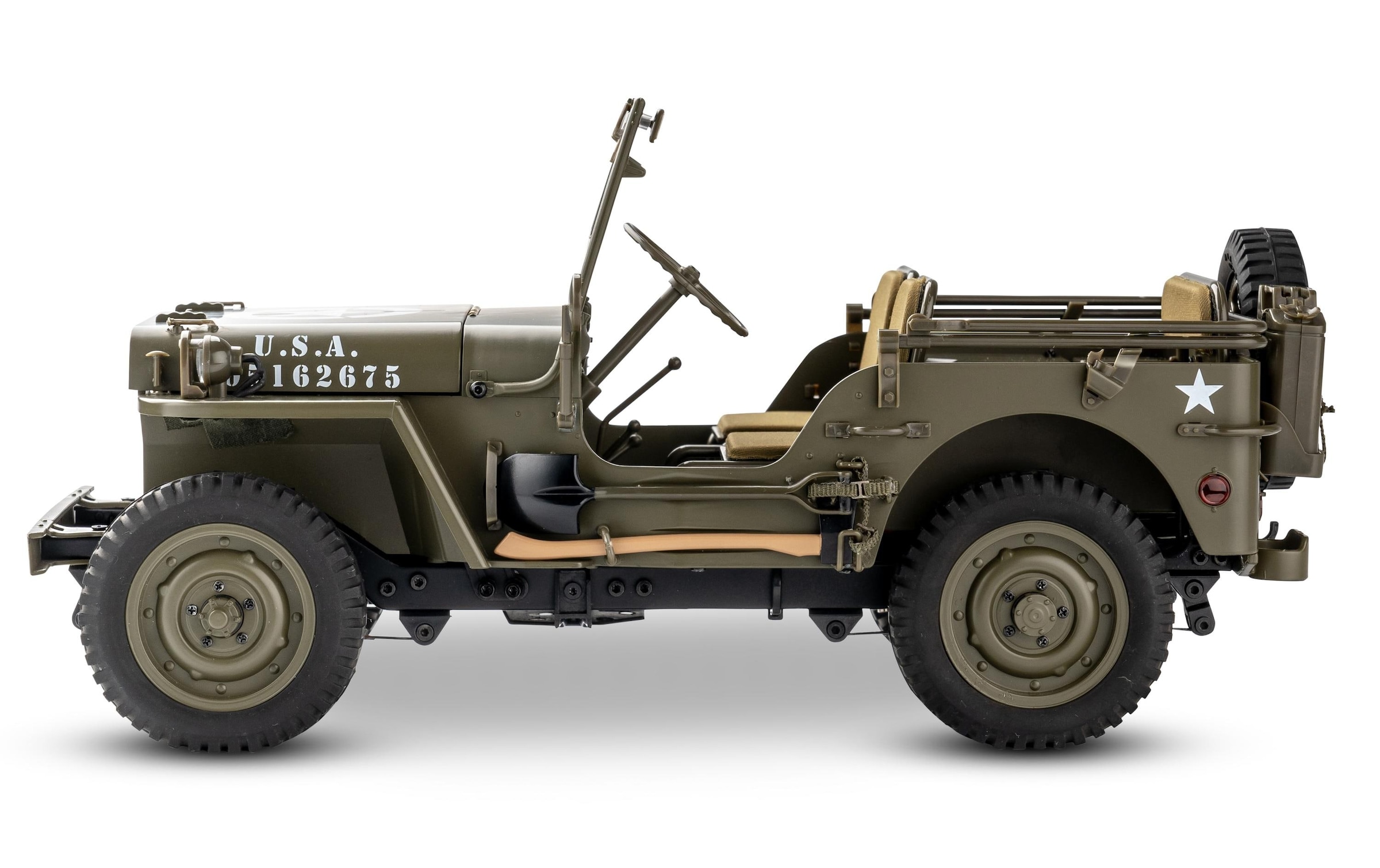 RC-Auto »RocHobby 1941 MB Willys Jeep, 1:12«