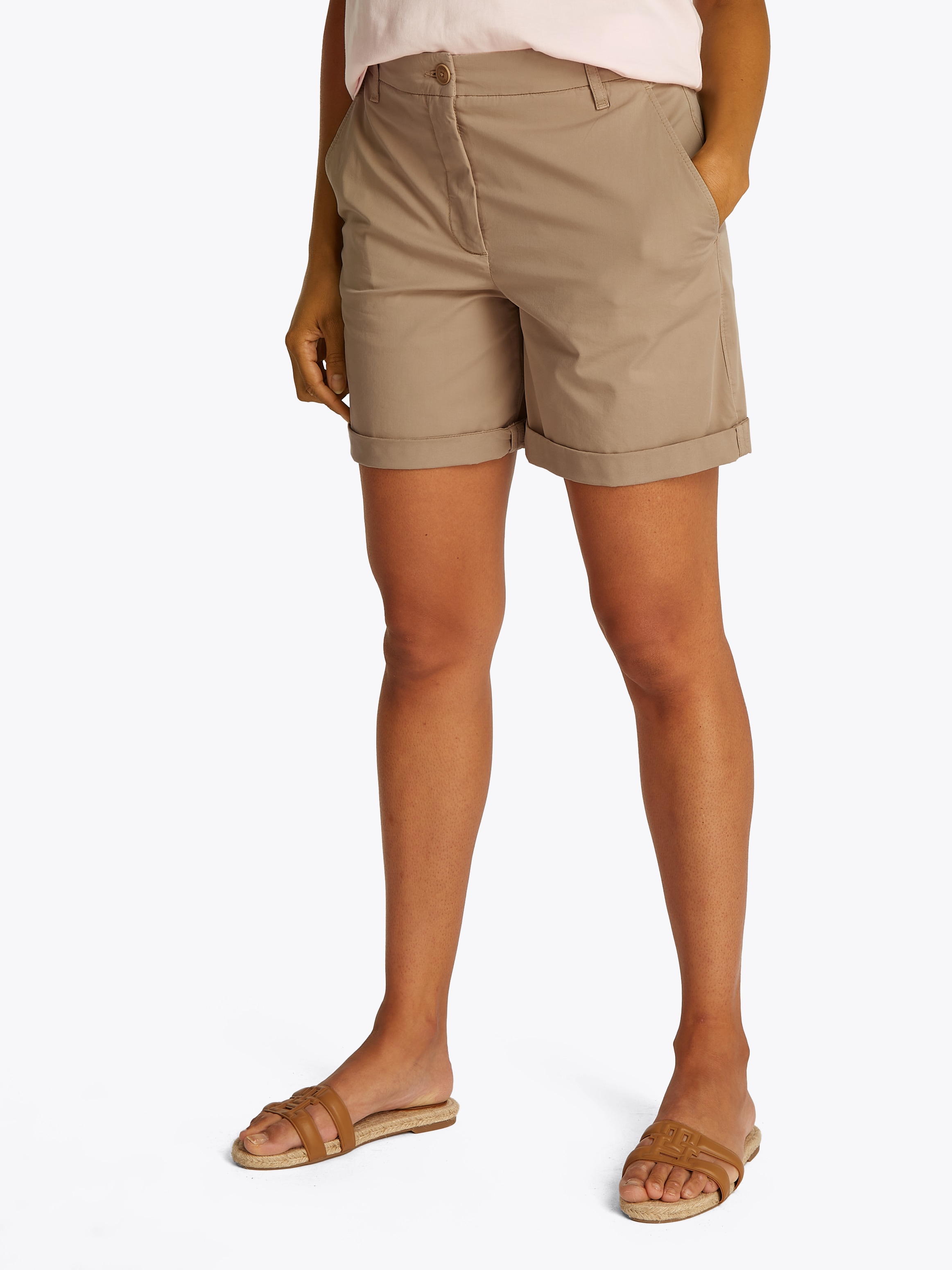 Tommy Hilfiger Chinoshorts »CO BLEND GMD CHINO SHORT«, mit Umschlagsaum