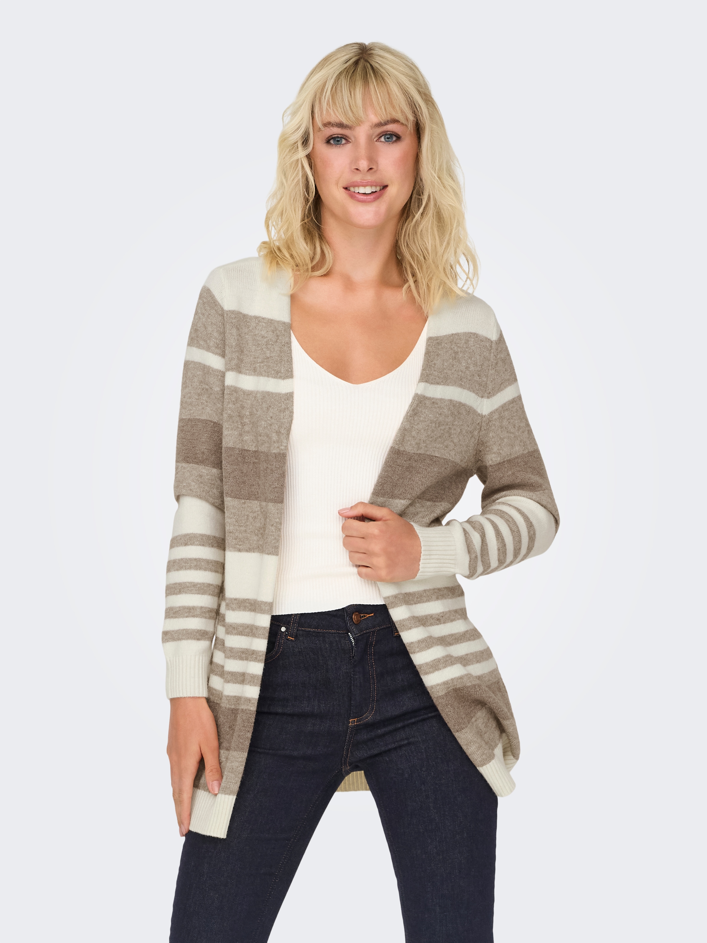 ONLY Strickjacke »ONLLESLY L/S OPEN CARDIGAN KNT NOOS«