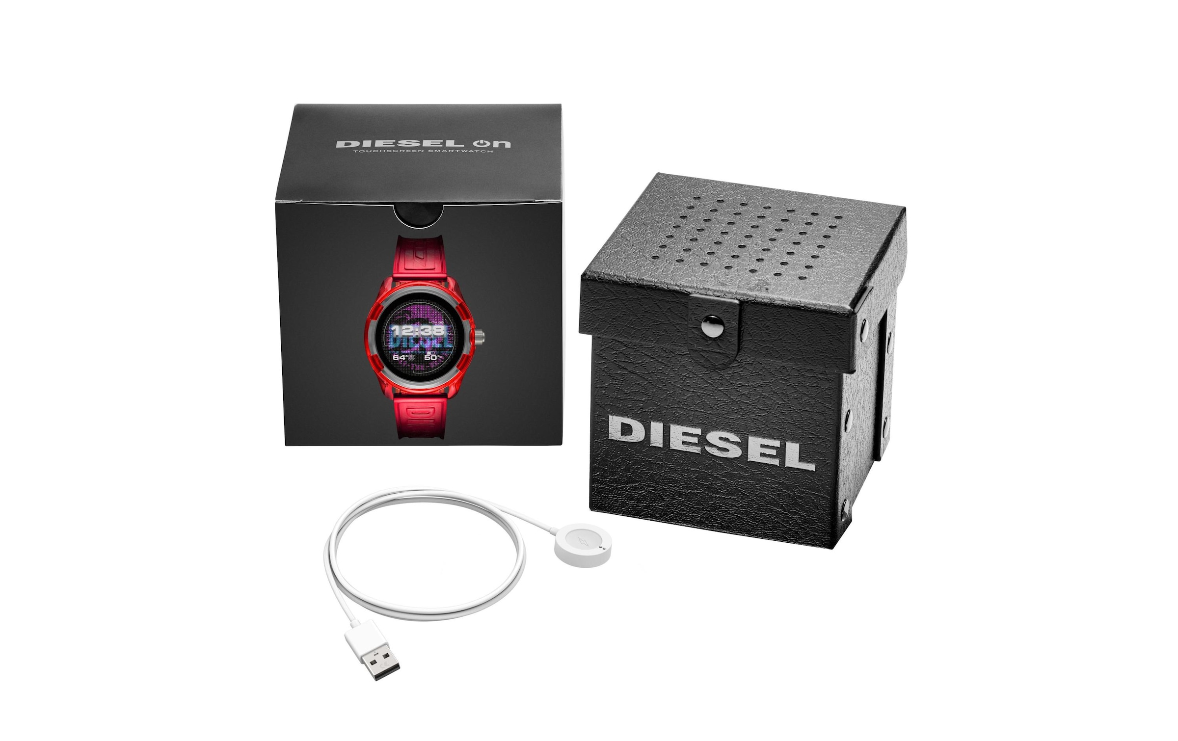 DIESEL ON Smartwatch »On Connected DZT2019 Herrenuhr, Rot«,)