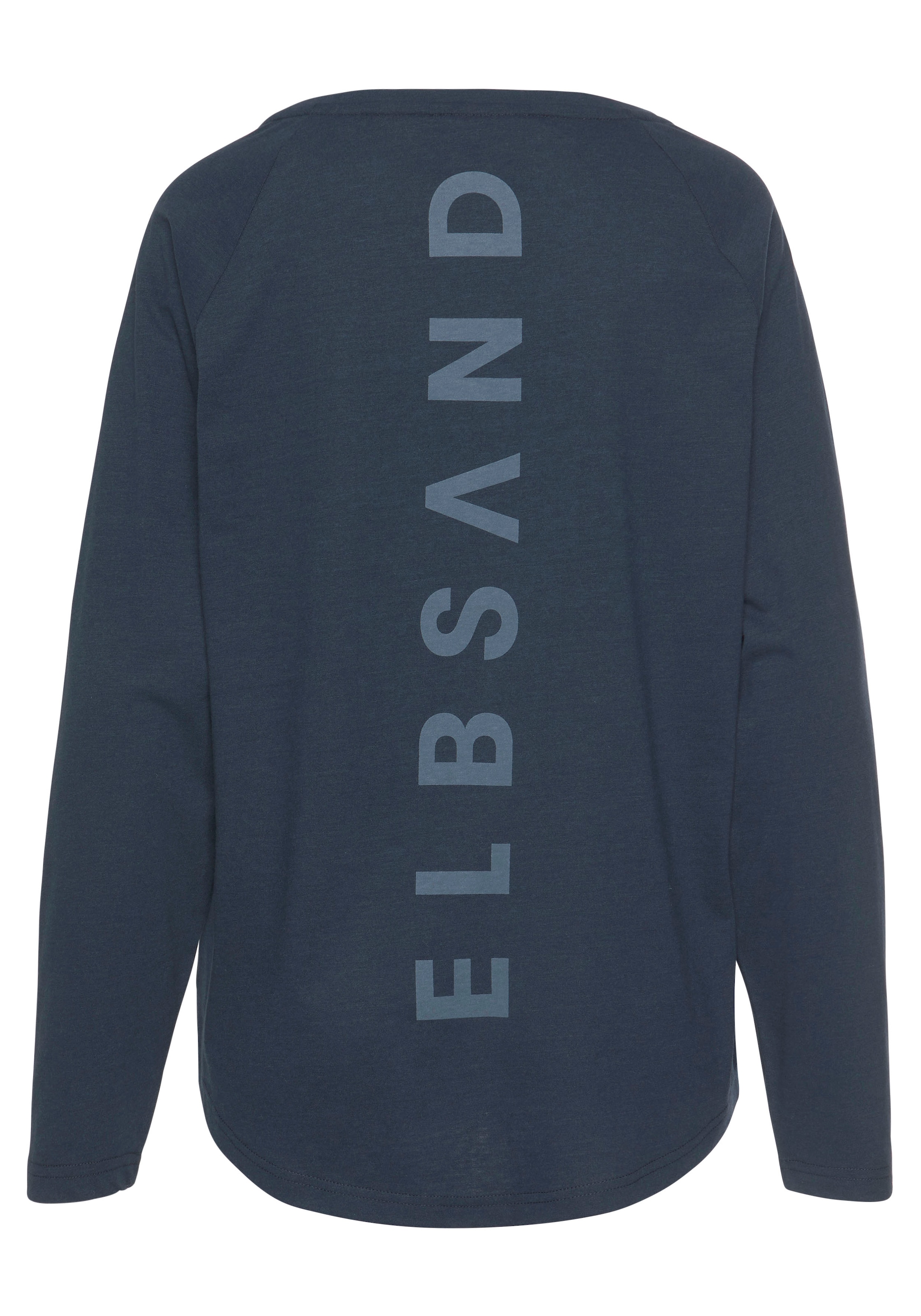 Elbsand Longsleeve »Tinna«, mit Logodruck hinten, Langarmshirt aus Baumwoll-Mix, sportlich-casual