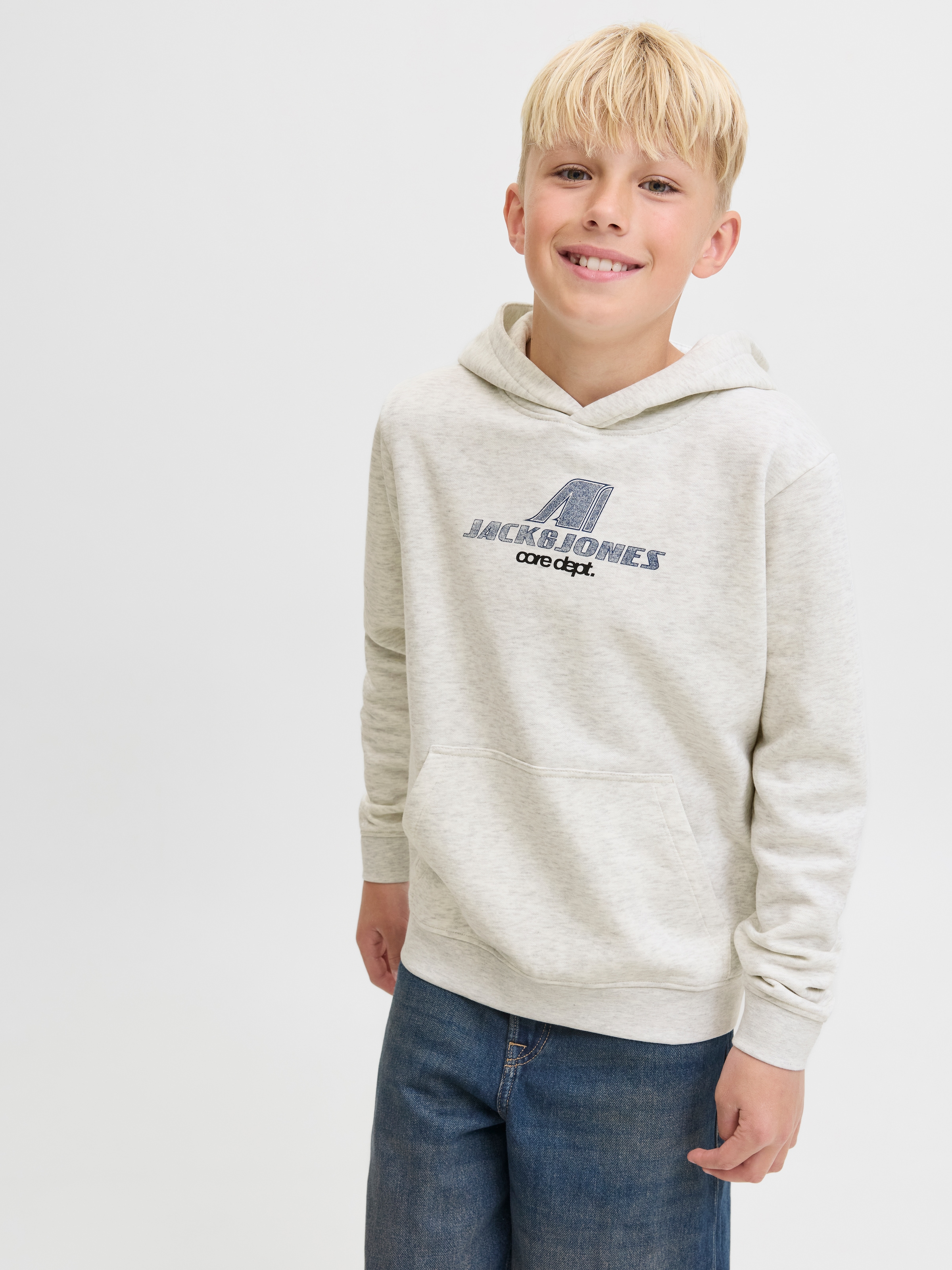 Jack & Jones Junior Kapuzensweatshirt »JCOTIER FRONT PRINT SWEAT HOOD JNR«