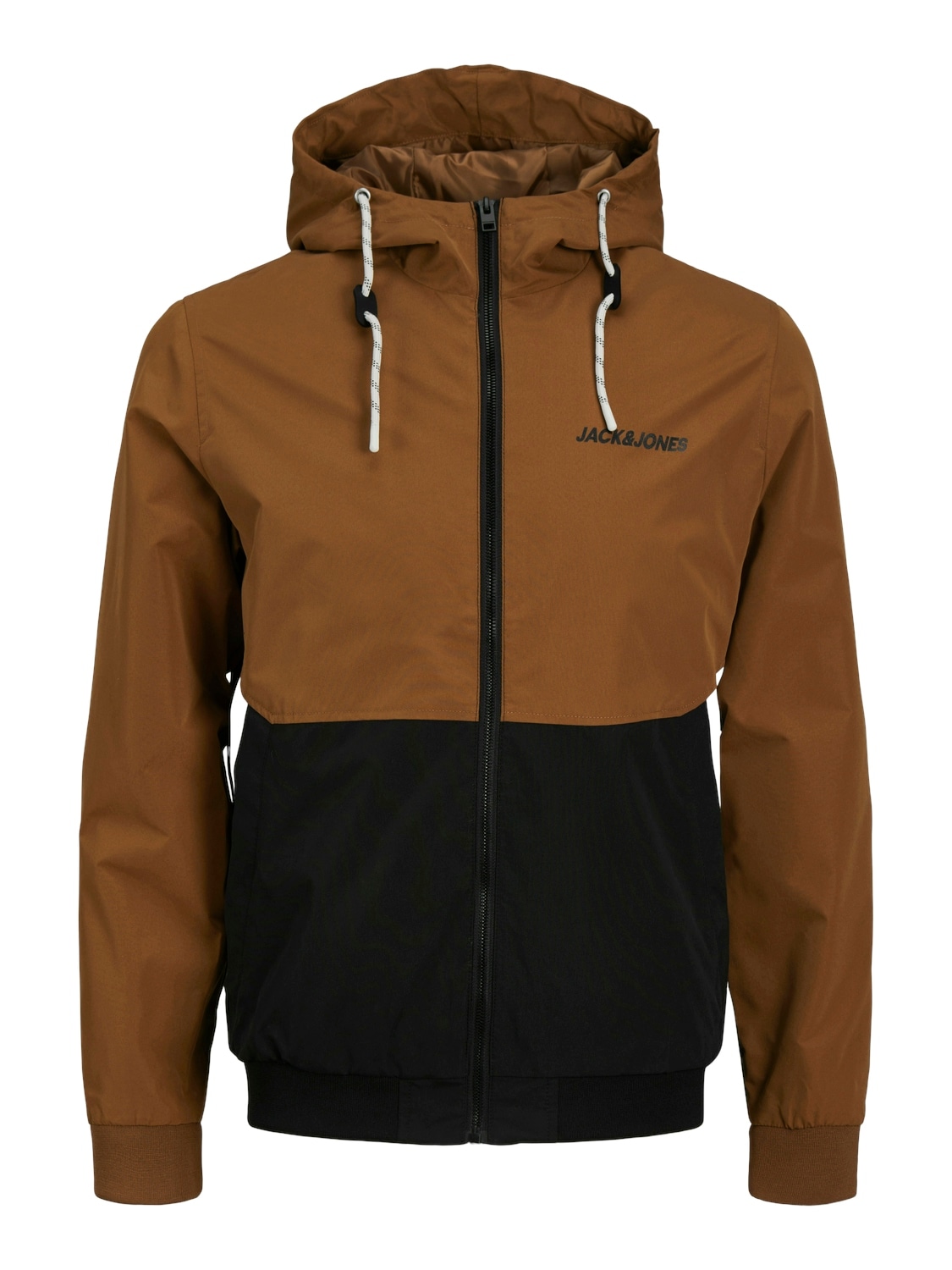 Jack & Jones Blouson »JJERUSH HOOD BOMBER NOOS«, mit Kapuze, mit Logo Schriftzug