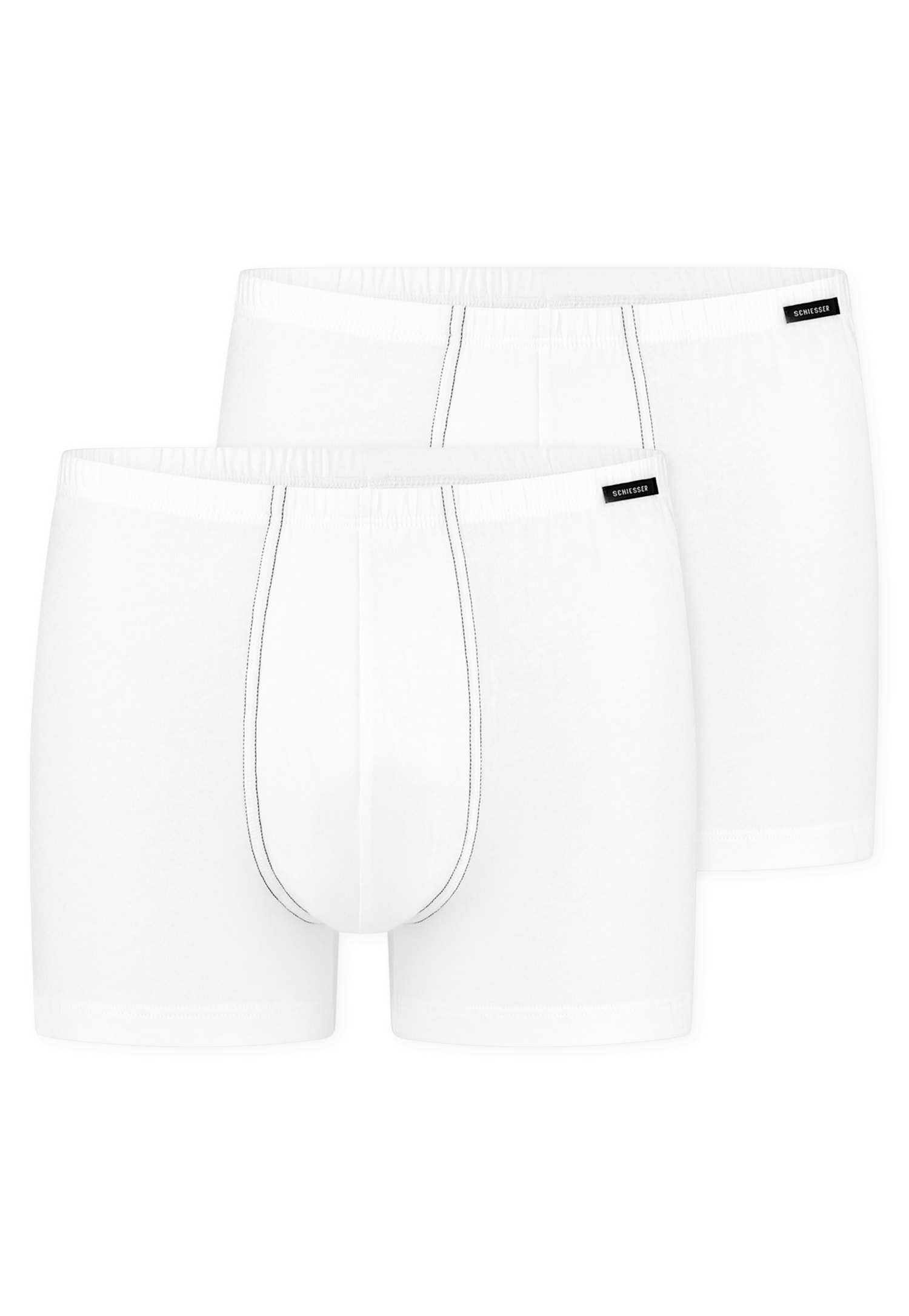 Schiesser Boxershorts »Essentials« 2er Pack, mit angenehm weichem Bund
