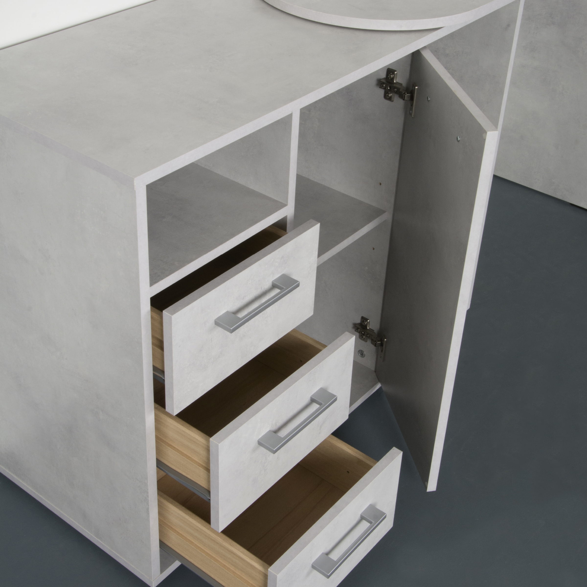 VOGL Möbelfabrik Schreibtisch »1246 mit schwenkbarer Tischplatte«, platzsparend, Breite 98-149 cm, Made in Germany