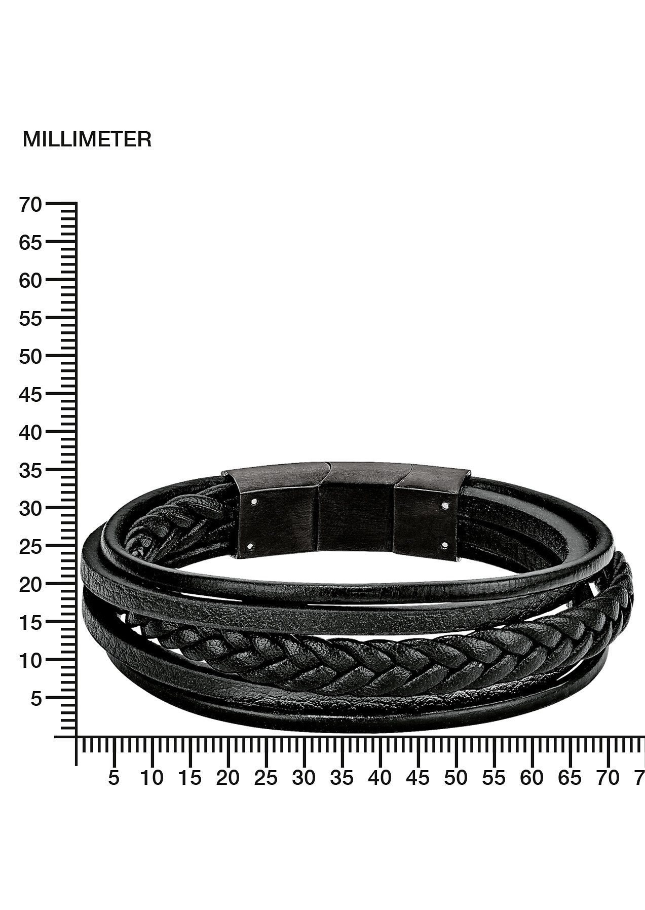 s.Oliver Lederarmband »9038244«, aus + Edelstahl shoppen online Jelmoli-Versand | Leder