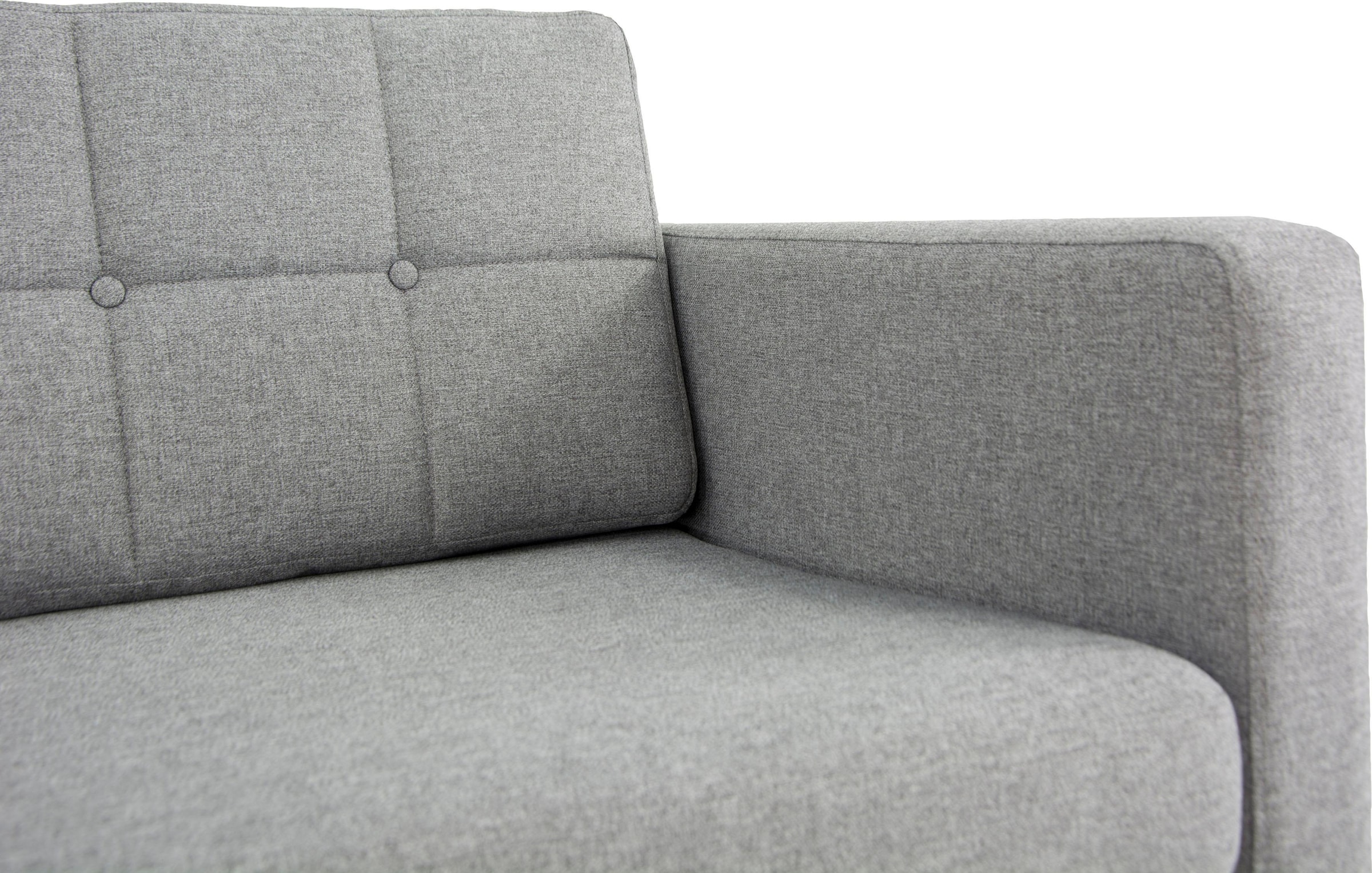 Home affaire Ecksofa »Brest L-Form«, mit Knopfheftung und Steppung im Rücken, geradliniges Design