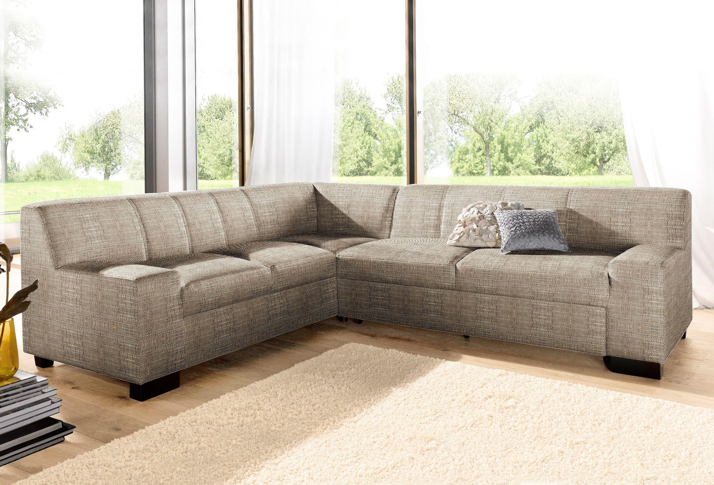 DOMO collection Ecksofa »Norma L-Form«, wahlweise mit Bettfunktion