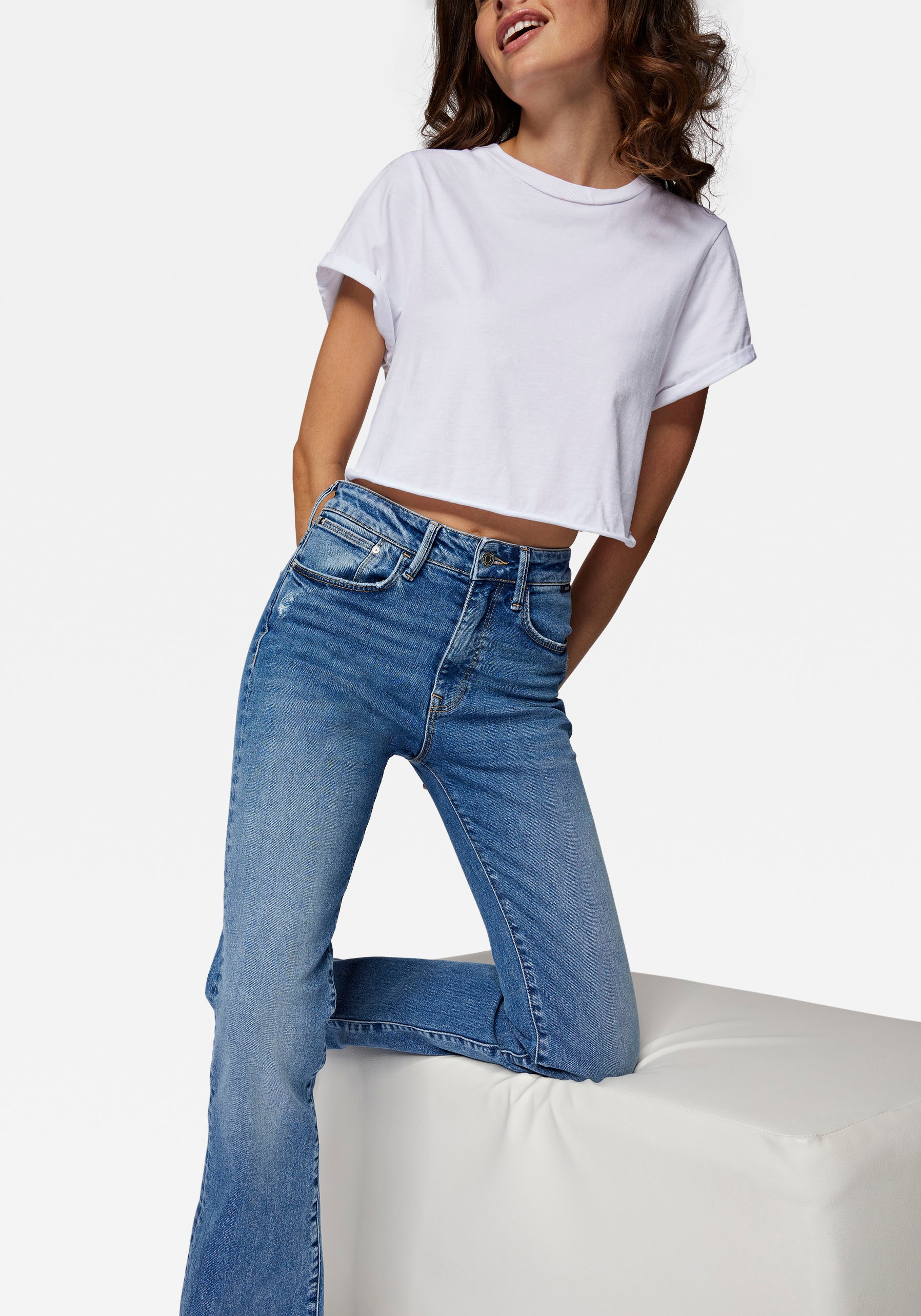 perfekte Passform Jelmoli-Versand Stretch-Denim online Mavi durch kaufen | »MARIA«, Bootcut-Jeans
