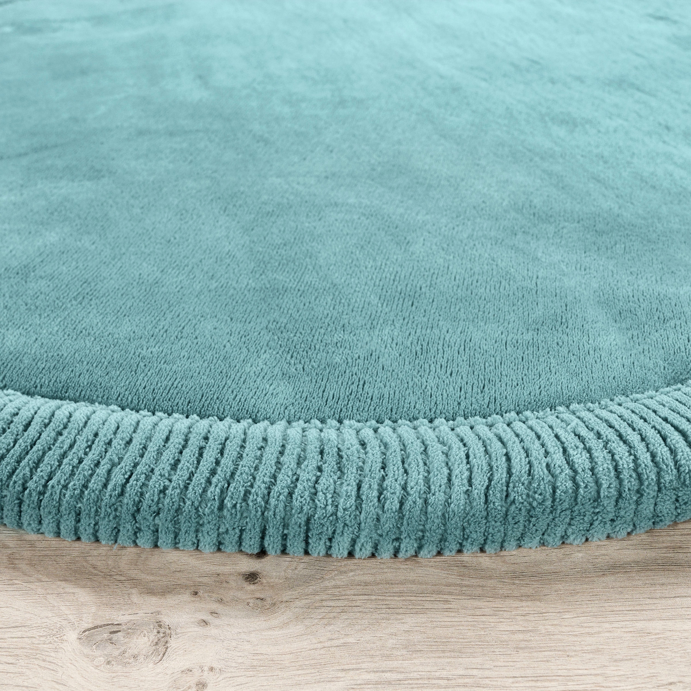 Paco Home Teppich »Tatami 475«, rund, 24 mm Höhe, Kurzflor, Uni Farben, mit Memory Foam, waschbar