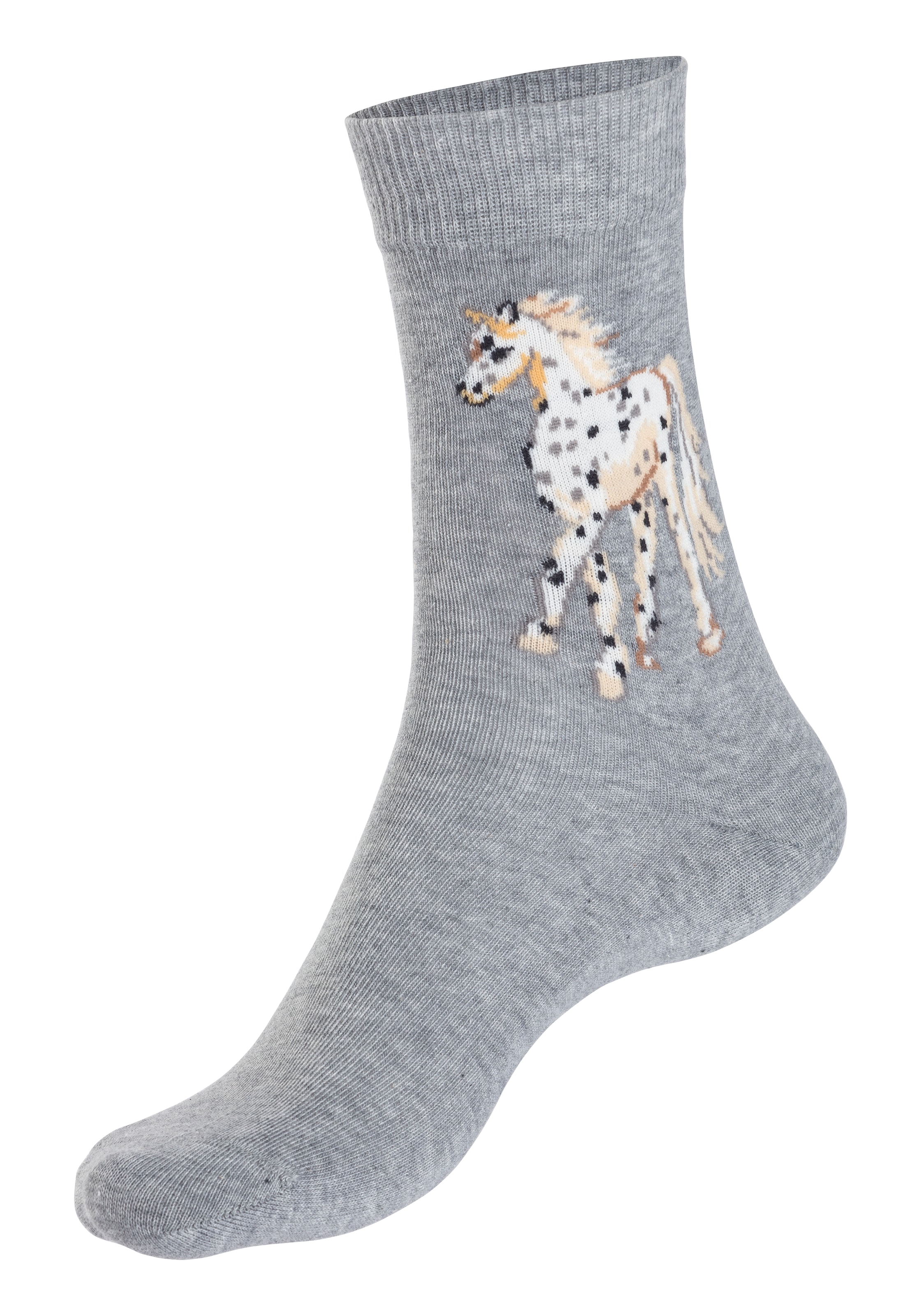✵ H.I.S Socken, (5 Paar), Mit unterschiedlichen Pferdemotiven online ordern  | Jelmoli-Versand | Lange Socken