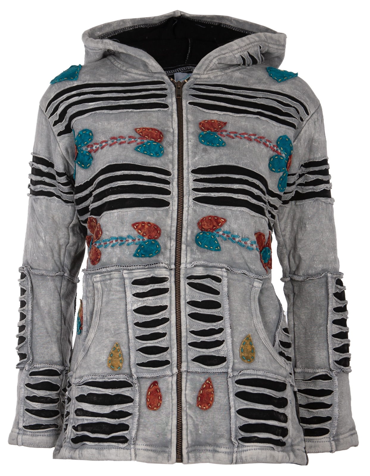 FLOWER Schweiz »Patchwork kaufen Fleecejacke LIGHT bei NUNAVUT & POWER« Active online DEPROC GRAY Jelmoli-Versand NEW