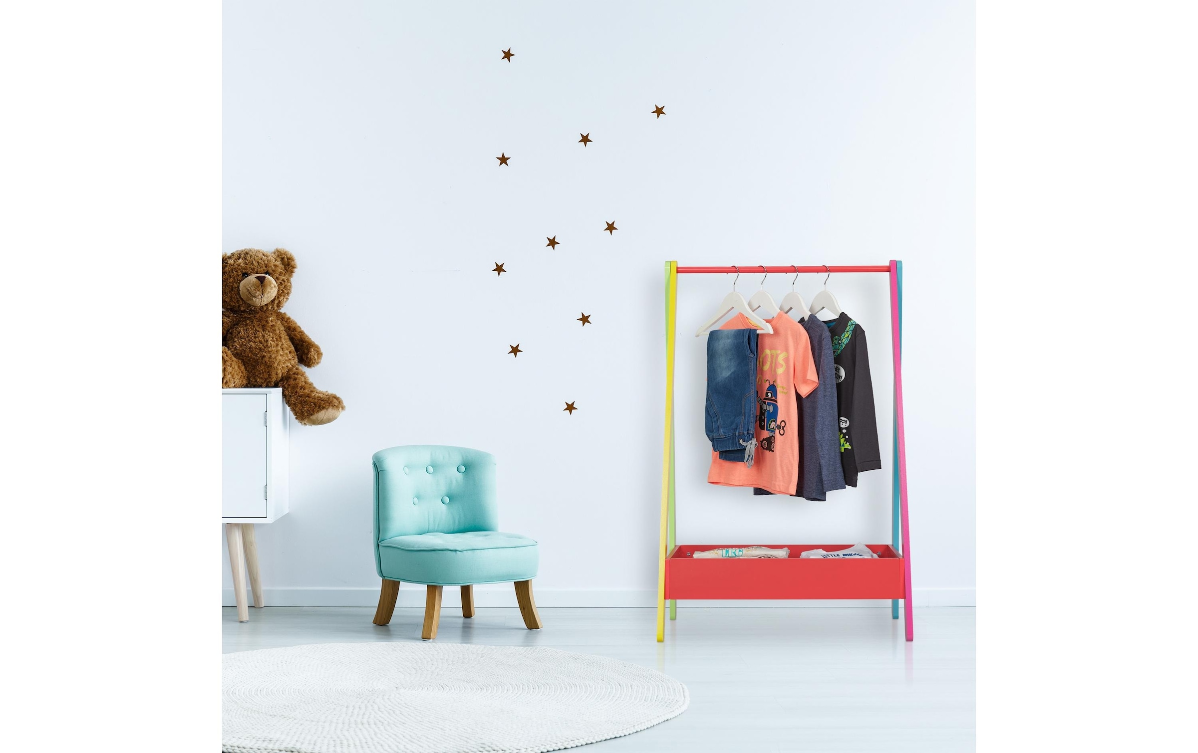 relaxdays Kleiderständer »für Kinder 64.5 x 99 cm«