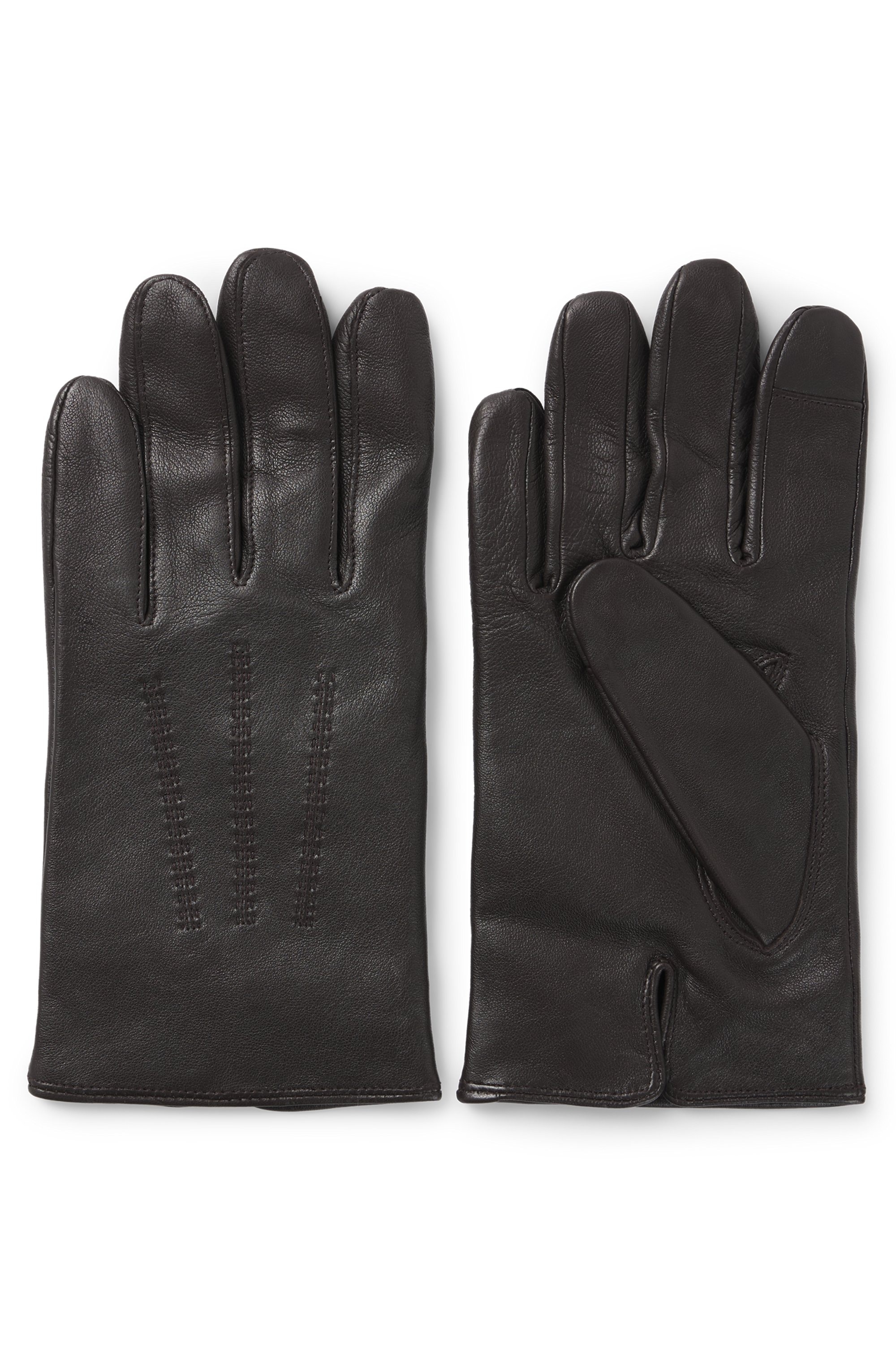 BOSS Lederhandschuhe »Hainz-ME« mit Touch Tech Fingertips